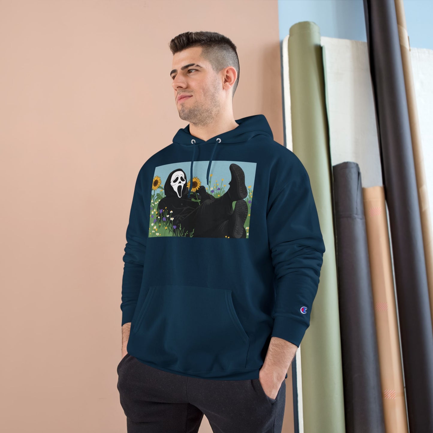 Chill Vibes Hoodie with Unique Artwork- Ghost Face