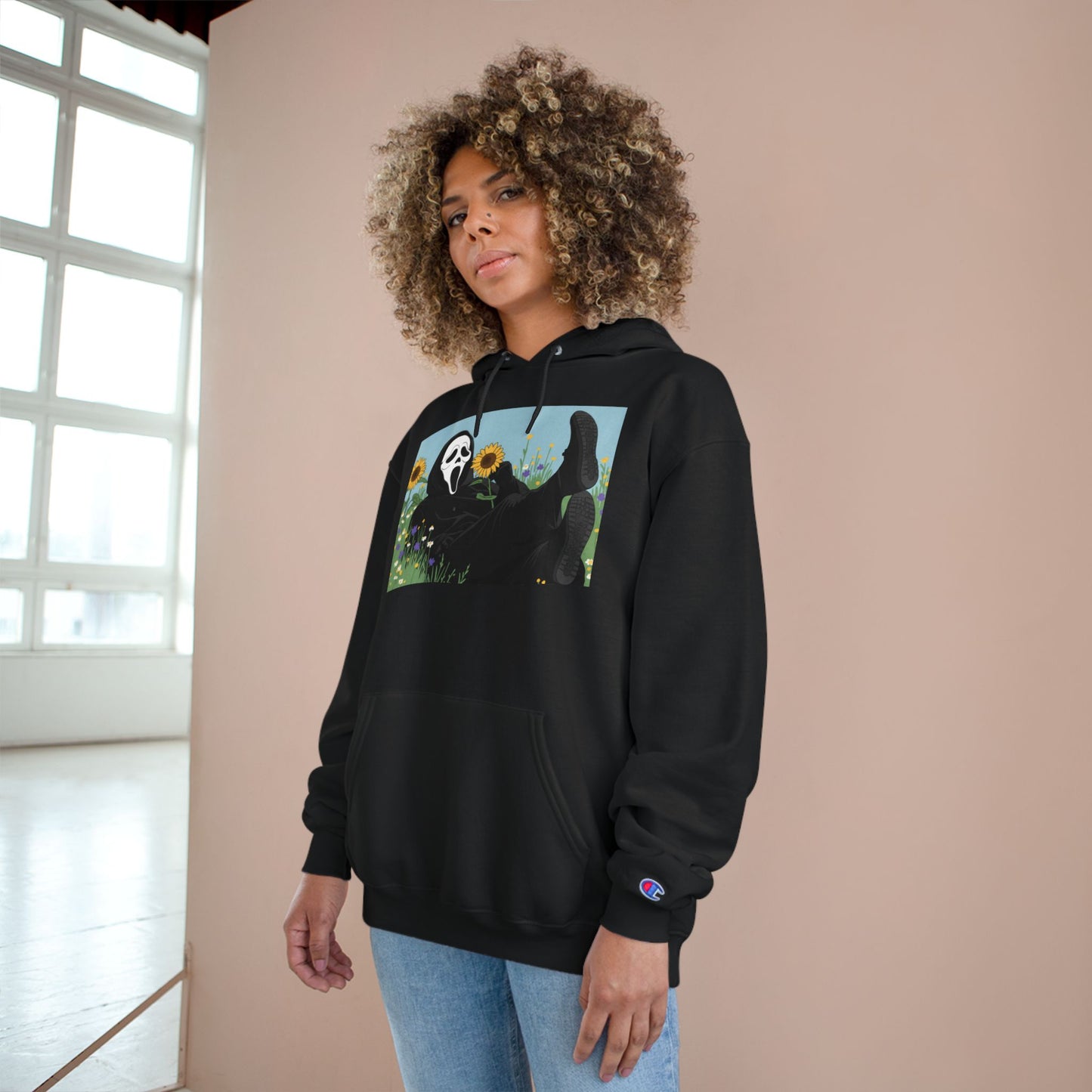 Chill Vibes Hoodie with Unique Artwork- Ghost Face