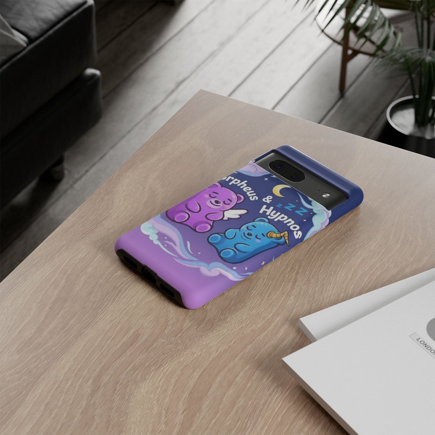 Cute Bear Phone Case with Orpheus & Hypnos Design