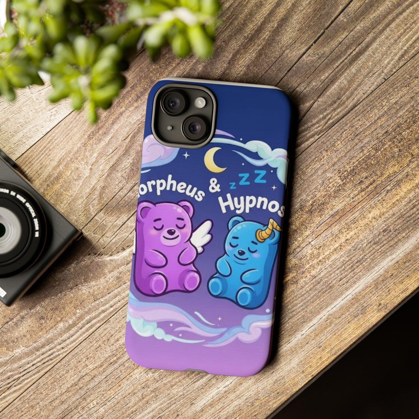 Cute Bear Phone Case with Orpheus & Hypnos Design