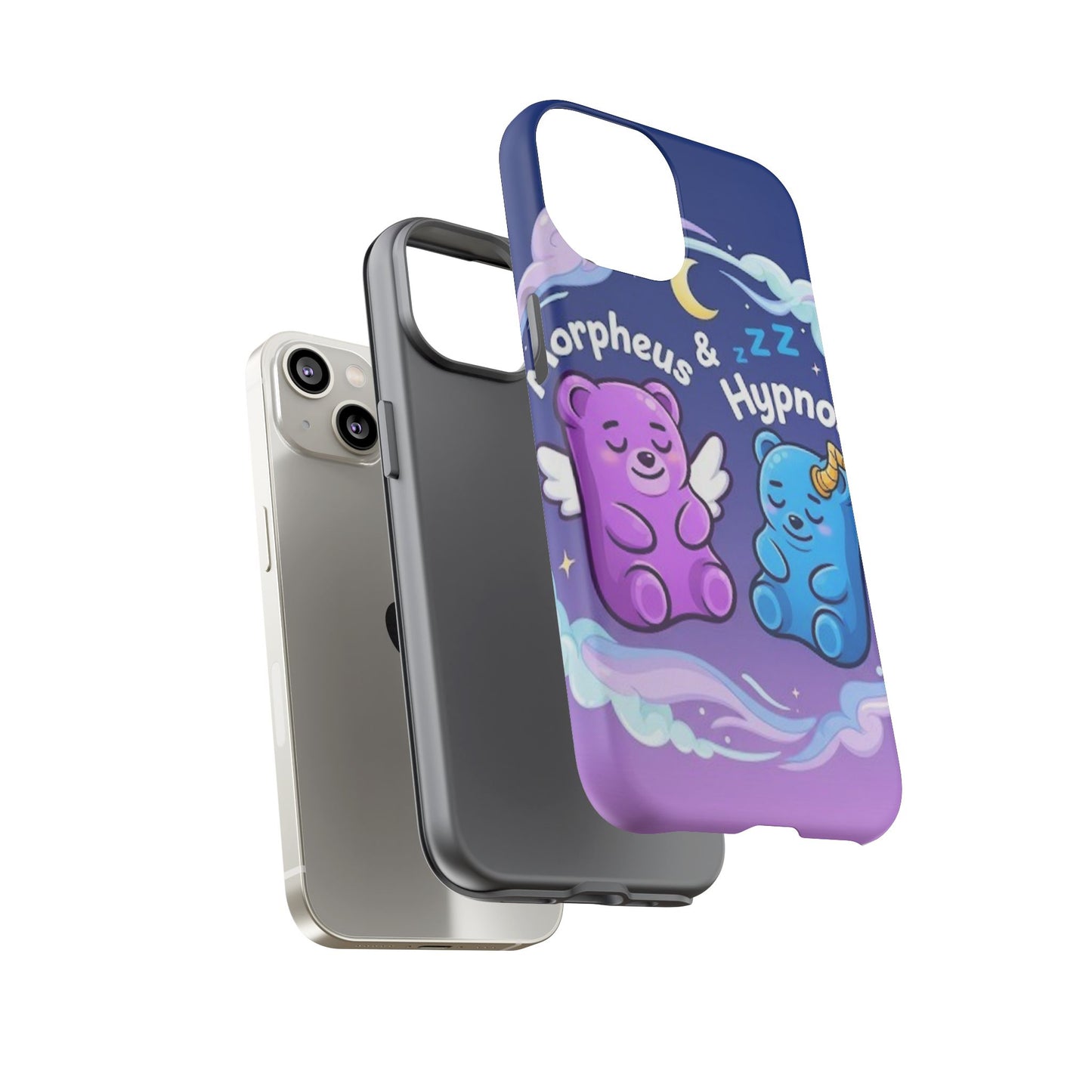 Cute Bear Phone Case with Orpheus & Hypnos Design