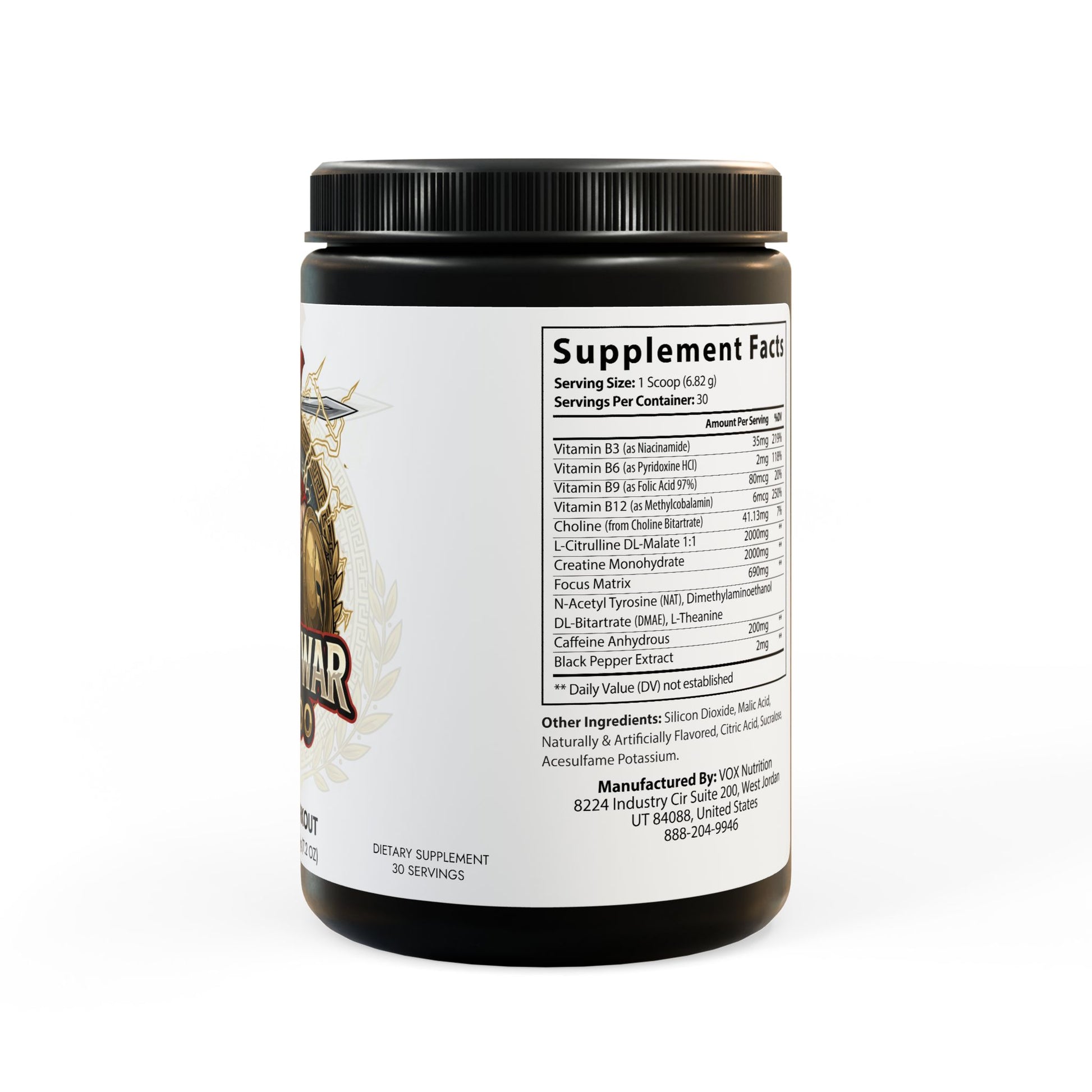 God of War Pre-Workout: Forge Your Battle, Fruit Punch (204g, 7.1oz)