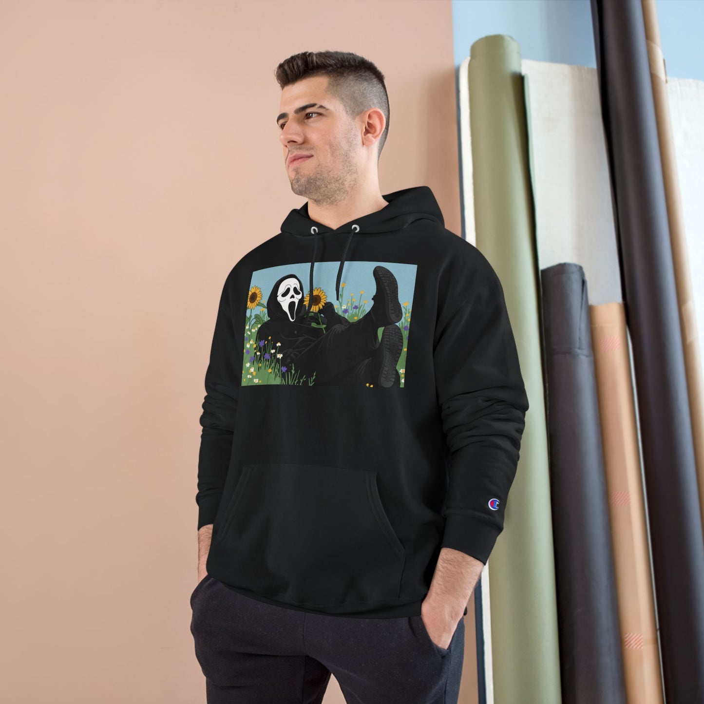 Chill Vibes Hoodie with Unique Artwork- Ghost Face