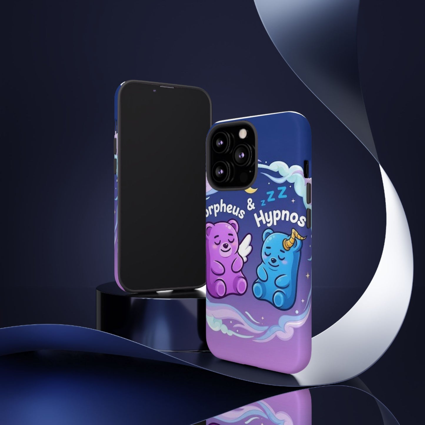 Cute Bear Phone Case with Orpheus & Hypnos Design