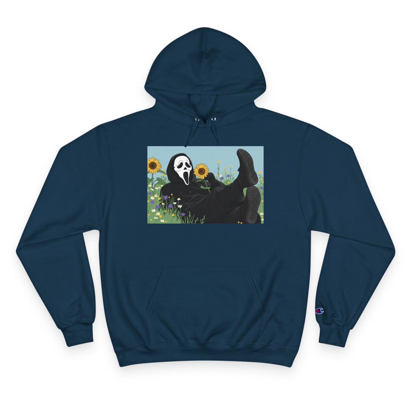 Chill Vibes Hoodie with Unique Artwork- Ghost Face