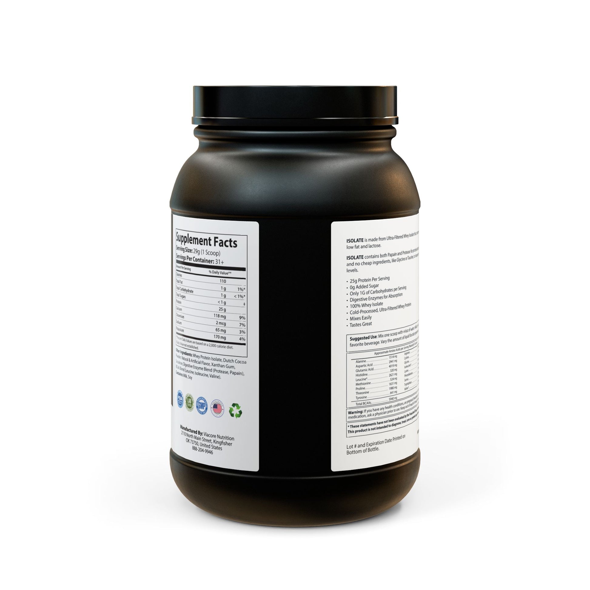 Zeus's Thunder Protein: The Power of Olympus - Whey Isolate Protein Supplement (907g, 2lb)