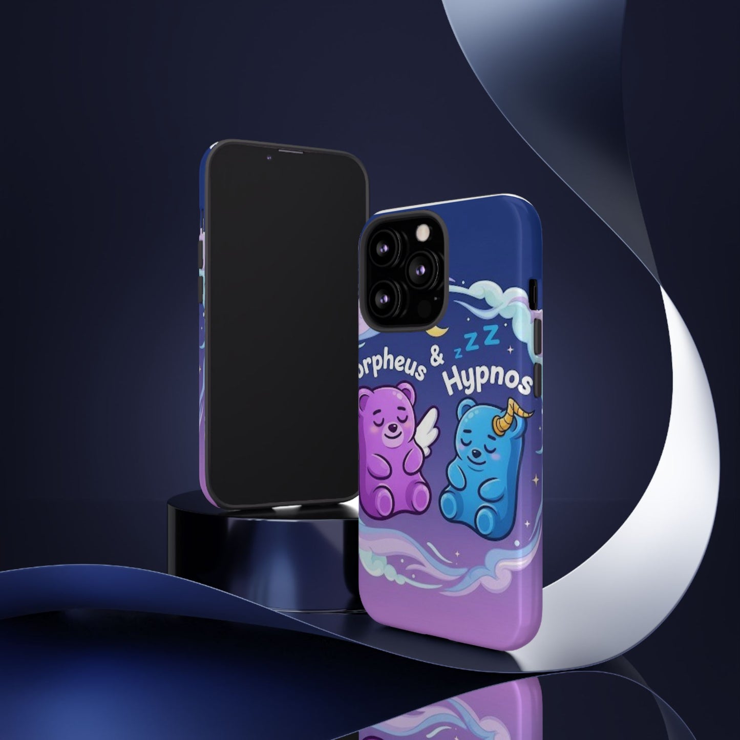 Cute Bear Phone Case with Orpheus & Hypnos Design