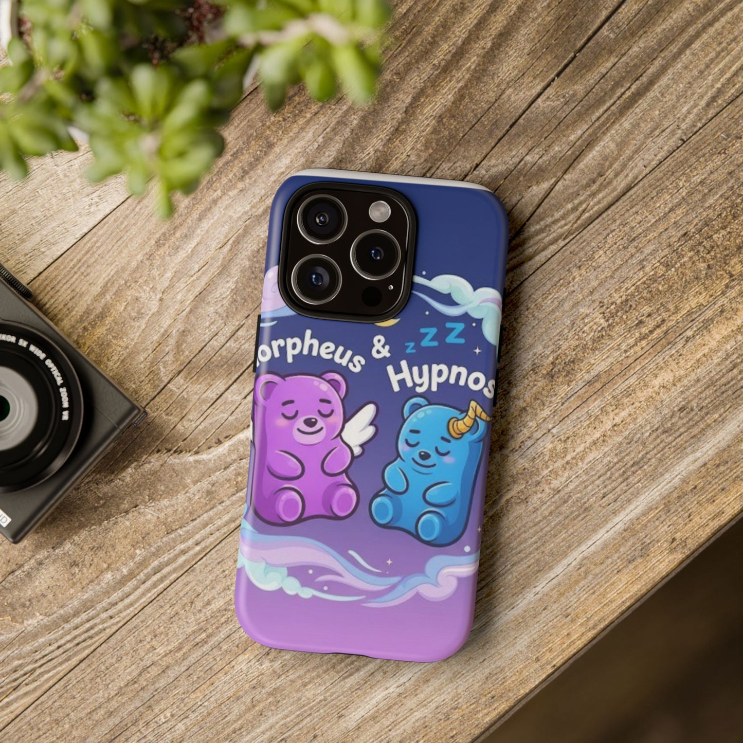 Cute Bear Phone Case with Orpheus & Hypnos Design