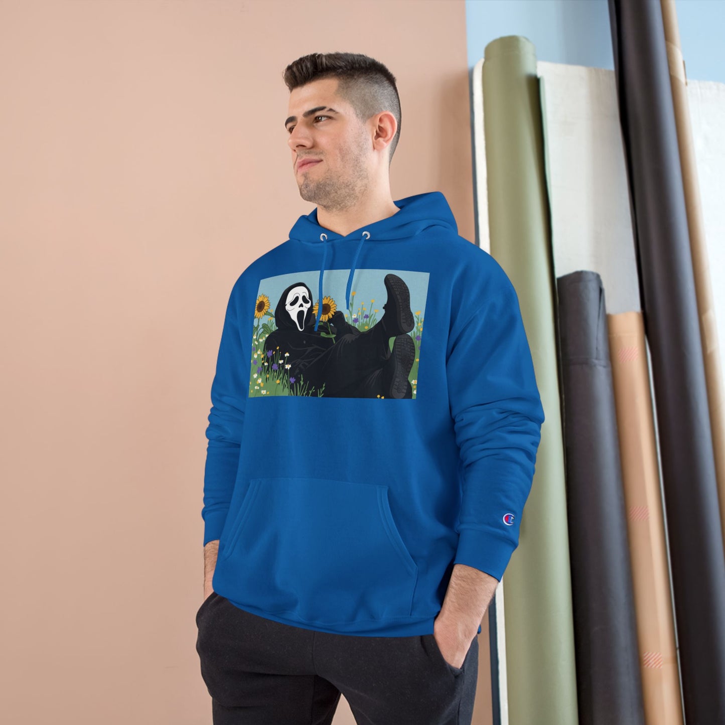 Chill Vibes Hoodie with Unique Artwork- Ghost Face