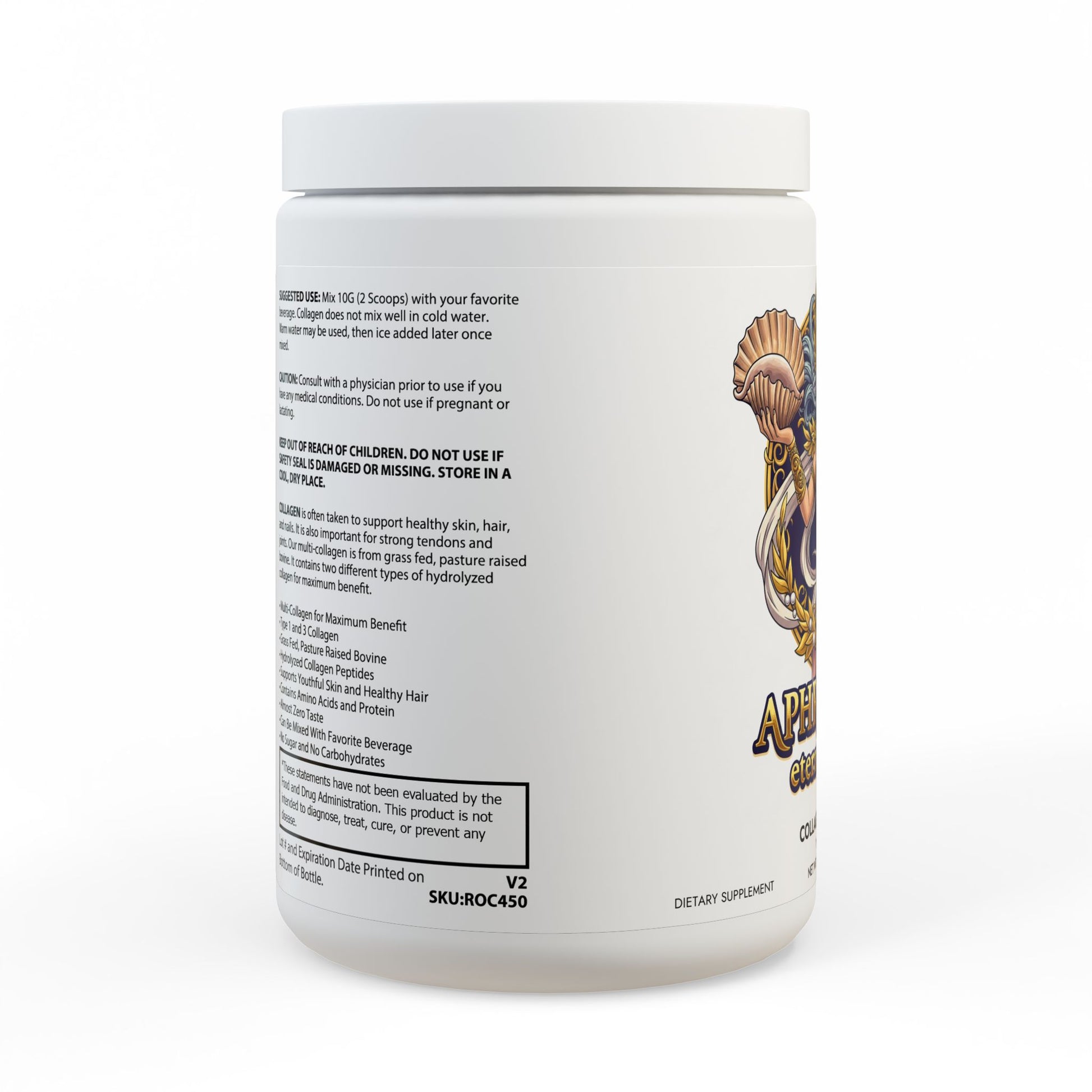 Aphrodite's Eternal Bloom: Collagen Peptides (350g, 12.3oz)