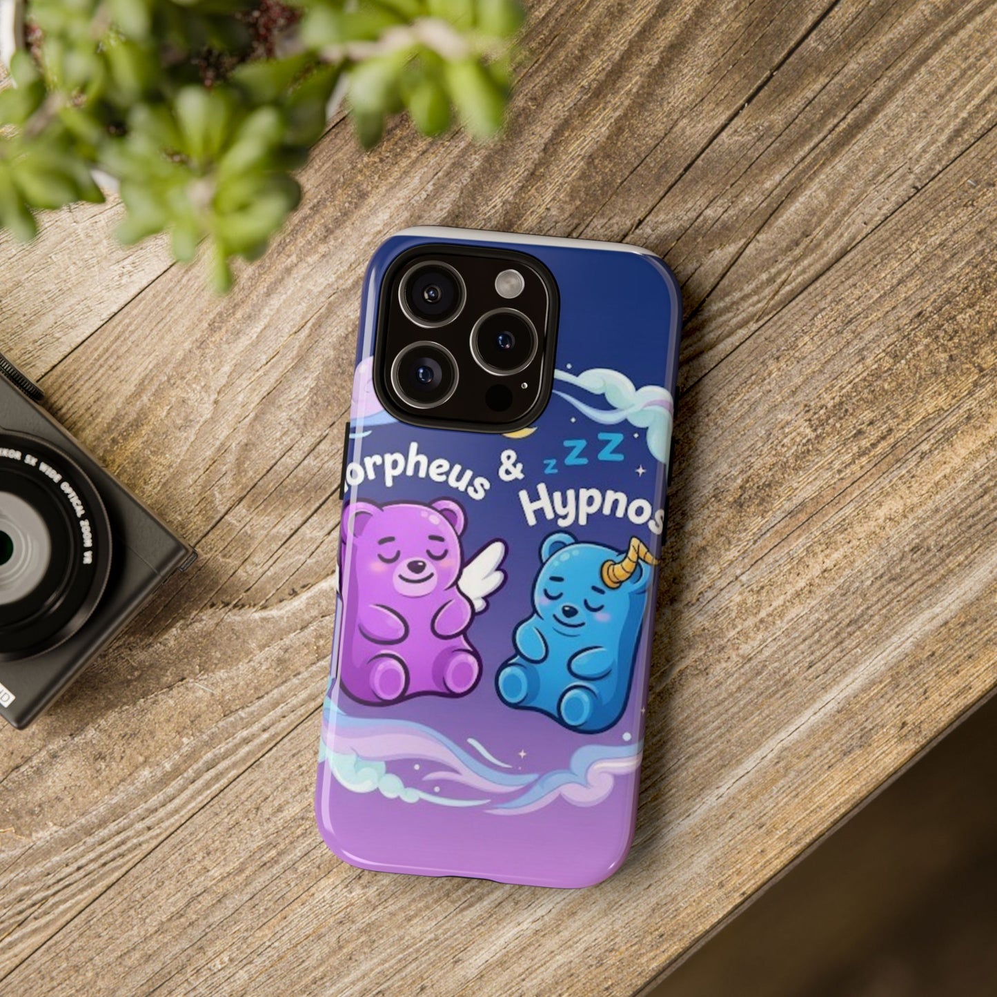 Cute Bear Phone Case with Orpheus & Hypnos Design