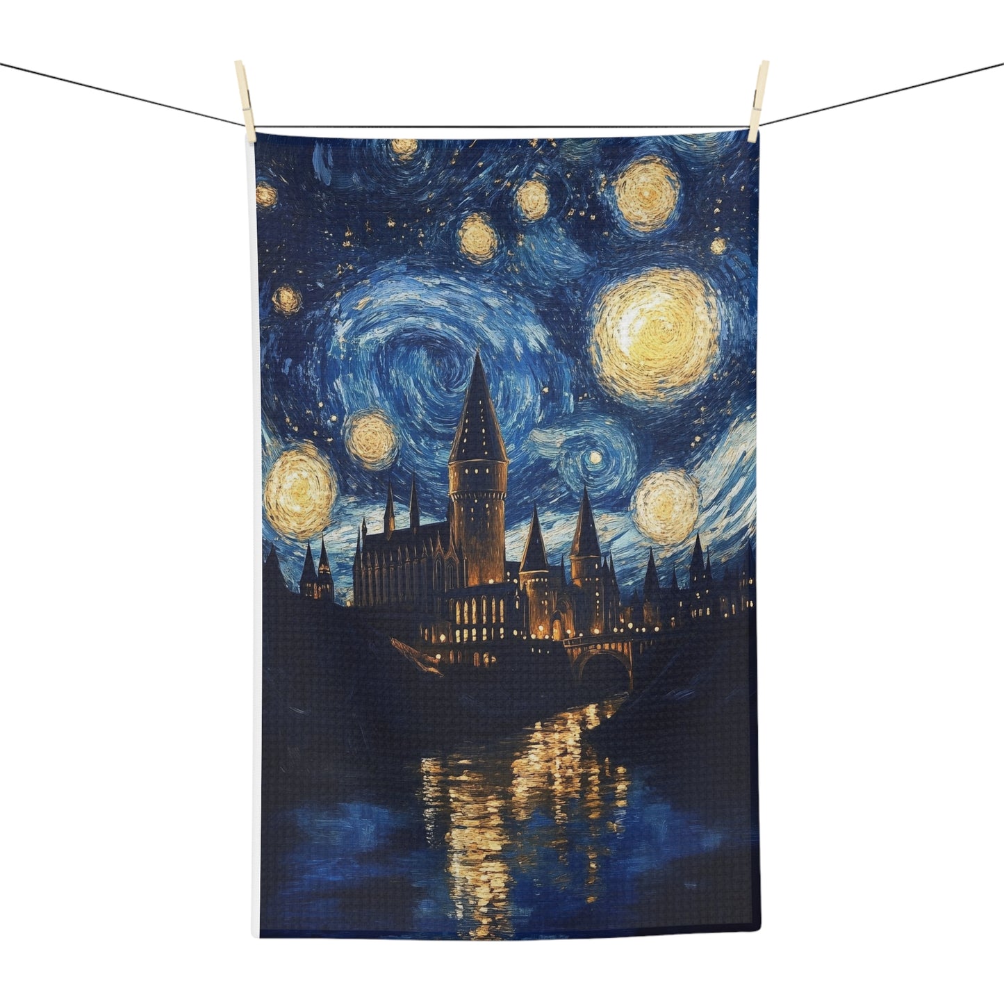 Starry Hogwarts Microfiber Tea Towel
