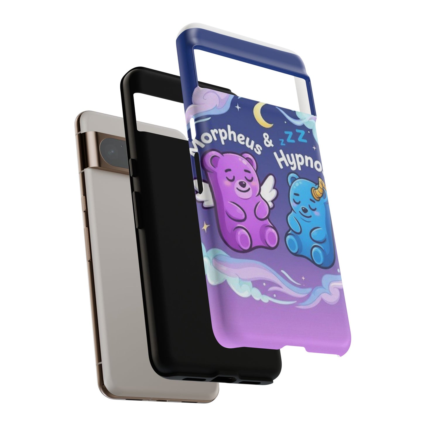 Cute Bear Phone Case with Orpheus & Hypnos Design