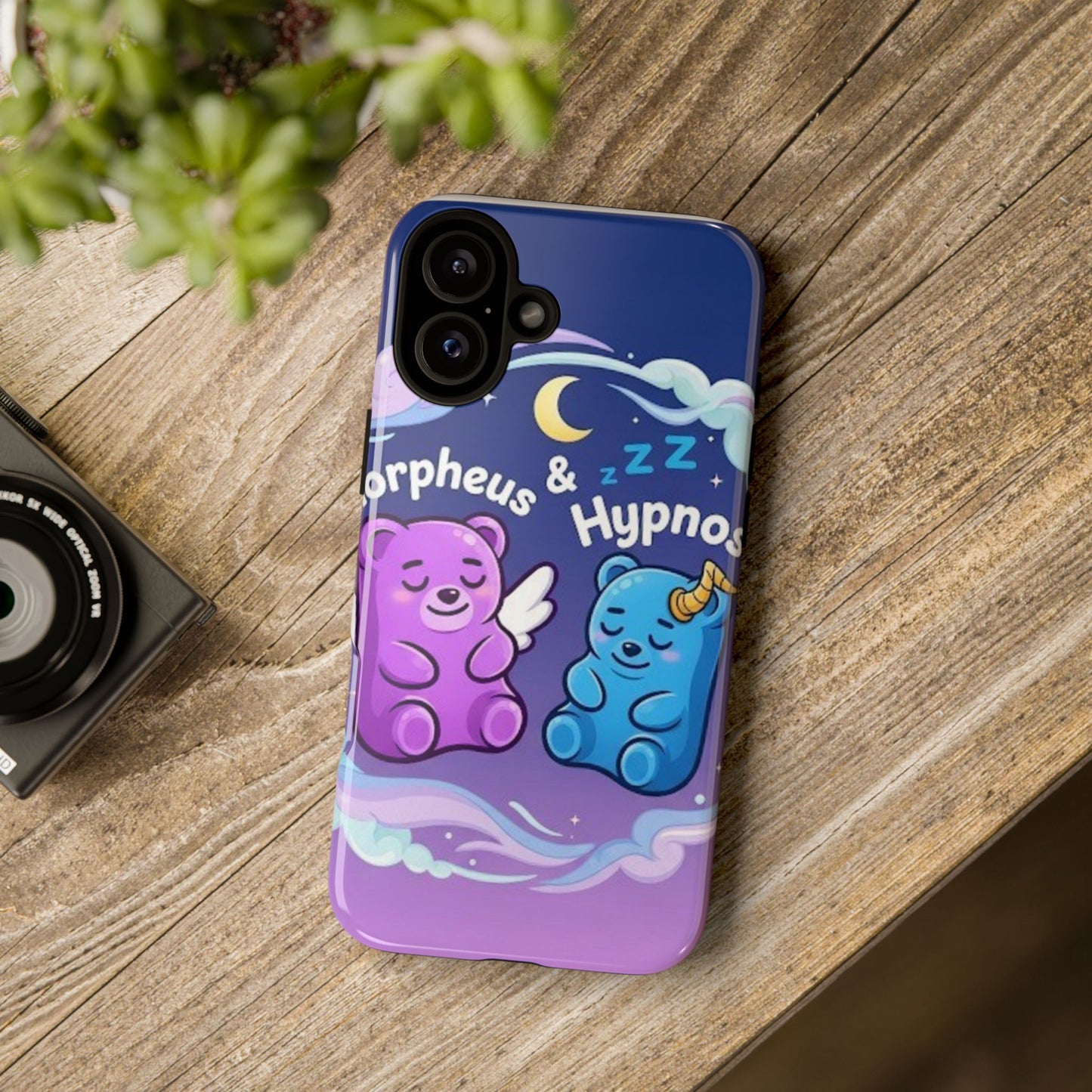 Cute Bear Phone Case with Orpheus & Hypnos Design