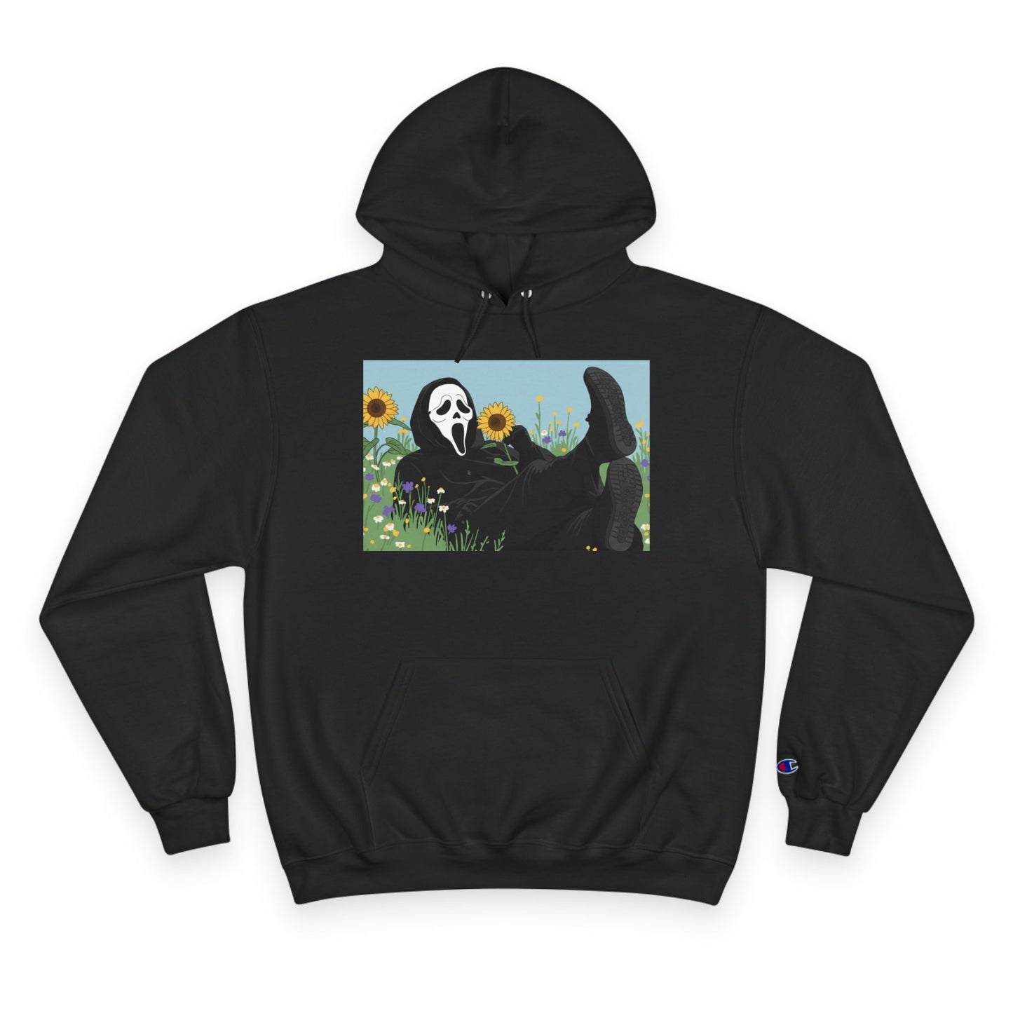Chill Vibes Hoodie with Unique Artwork- Ghost Face