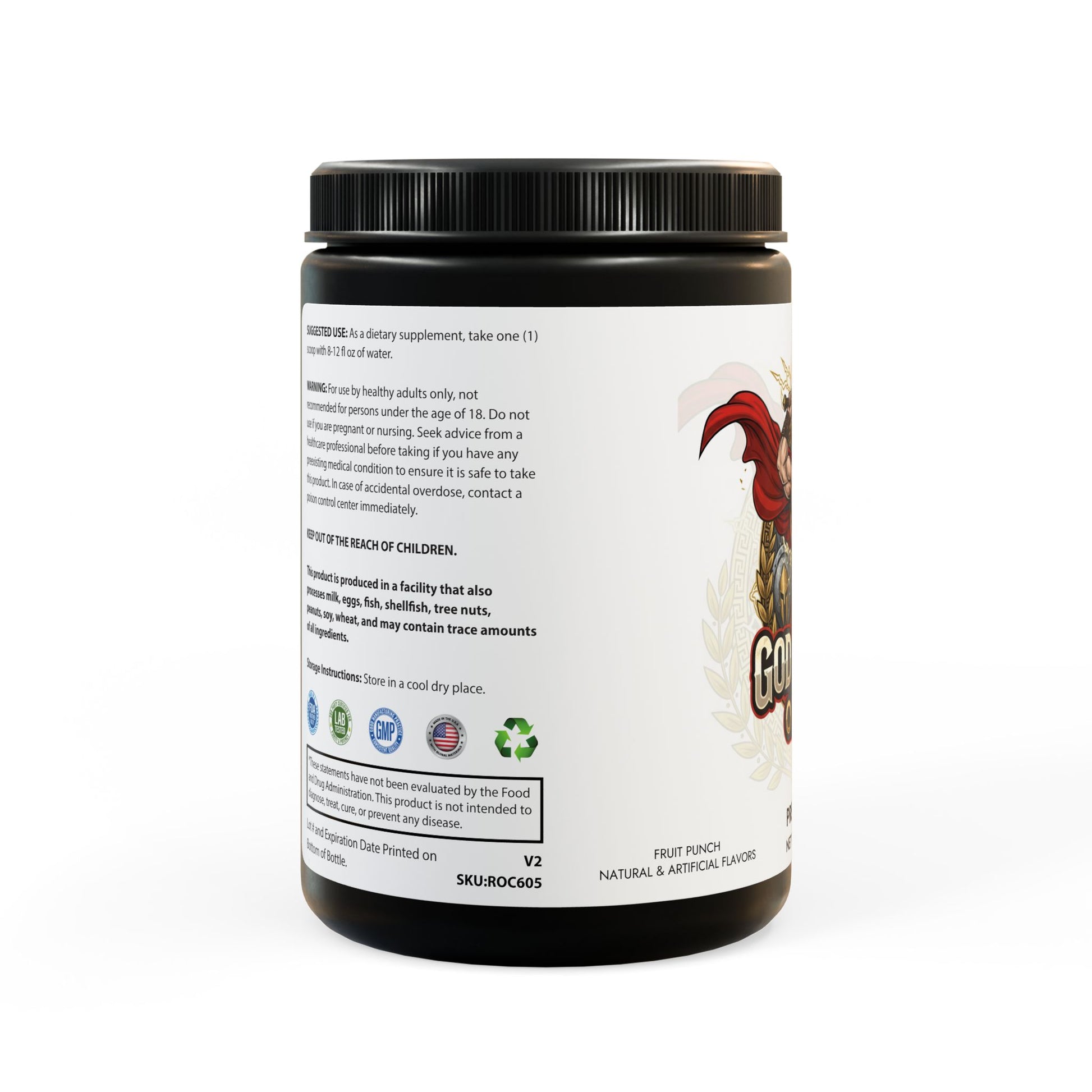 God of War Pre-Workout: Forge Your Battle, Fruit Punch (204g, 7.1oz)