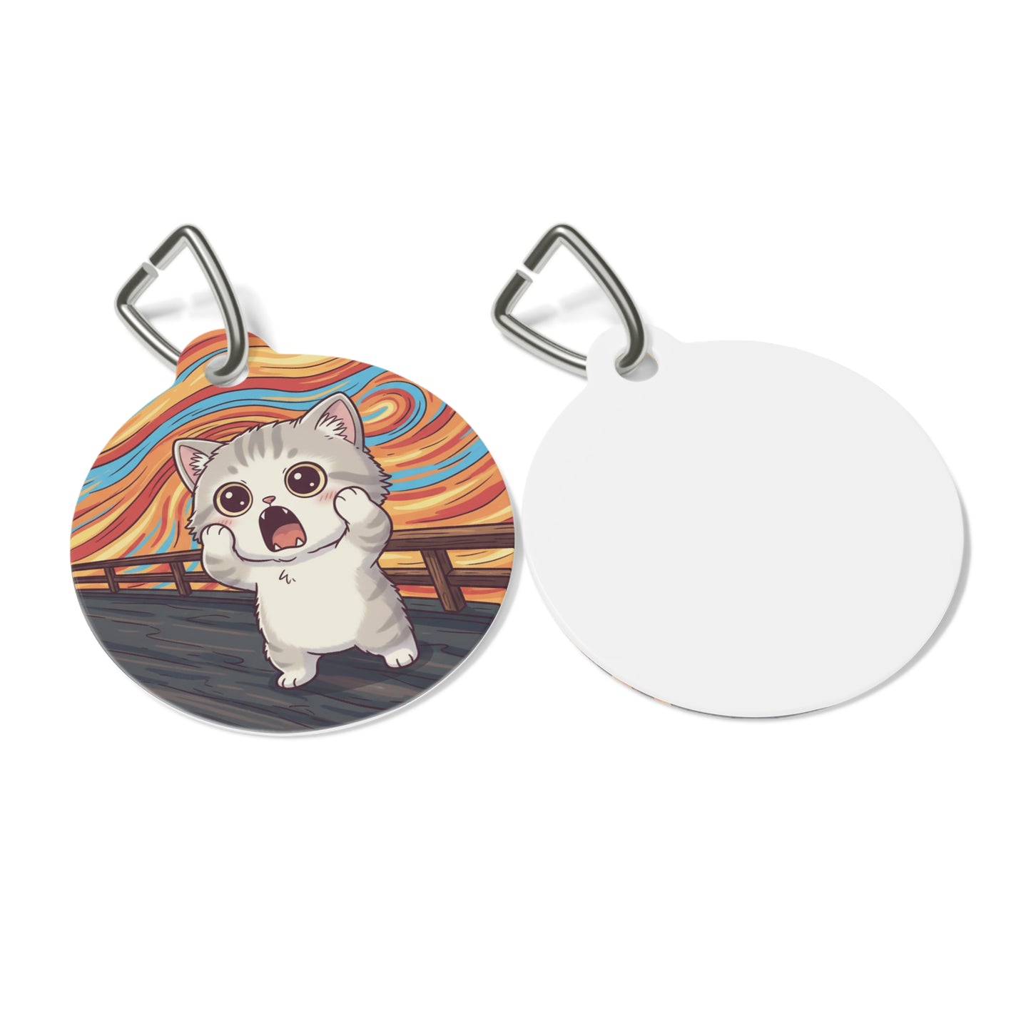 The Cat-Scream -Themed Pet Tag