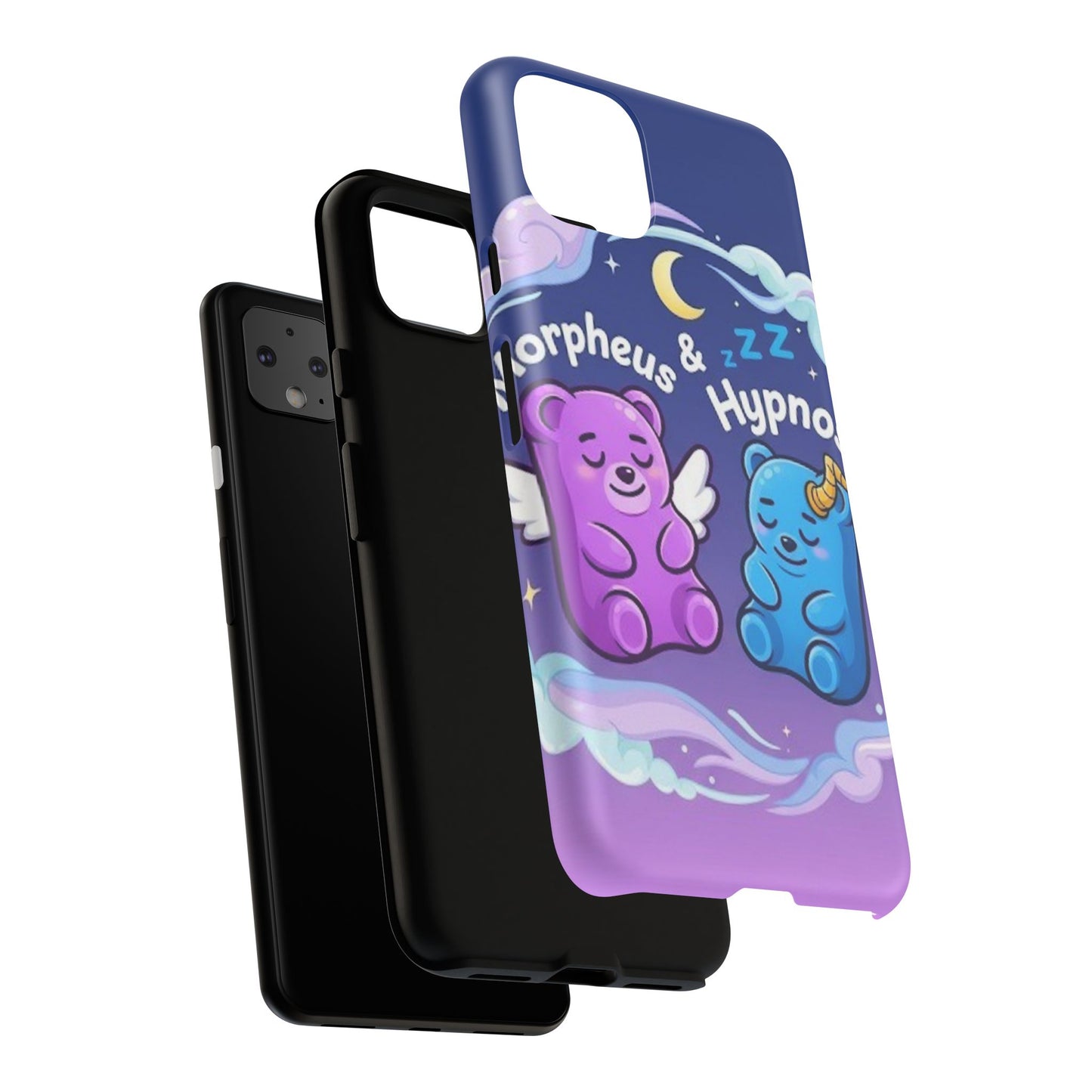 Cute Bear Phone Case with Orpheus & Hypnos Design