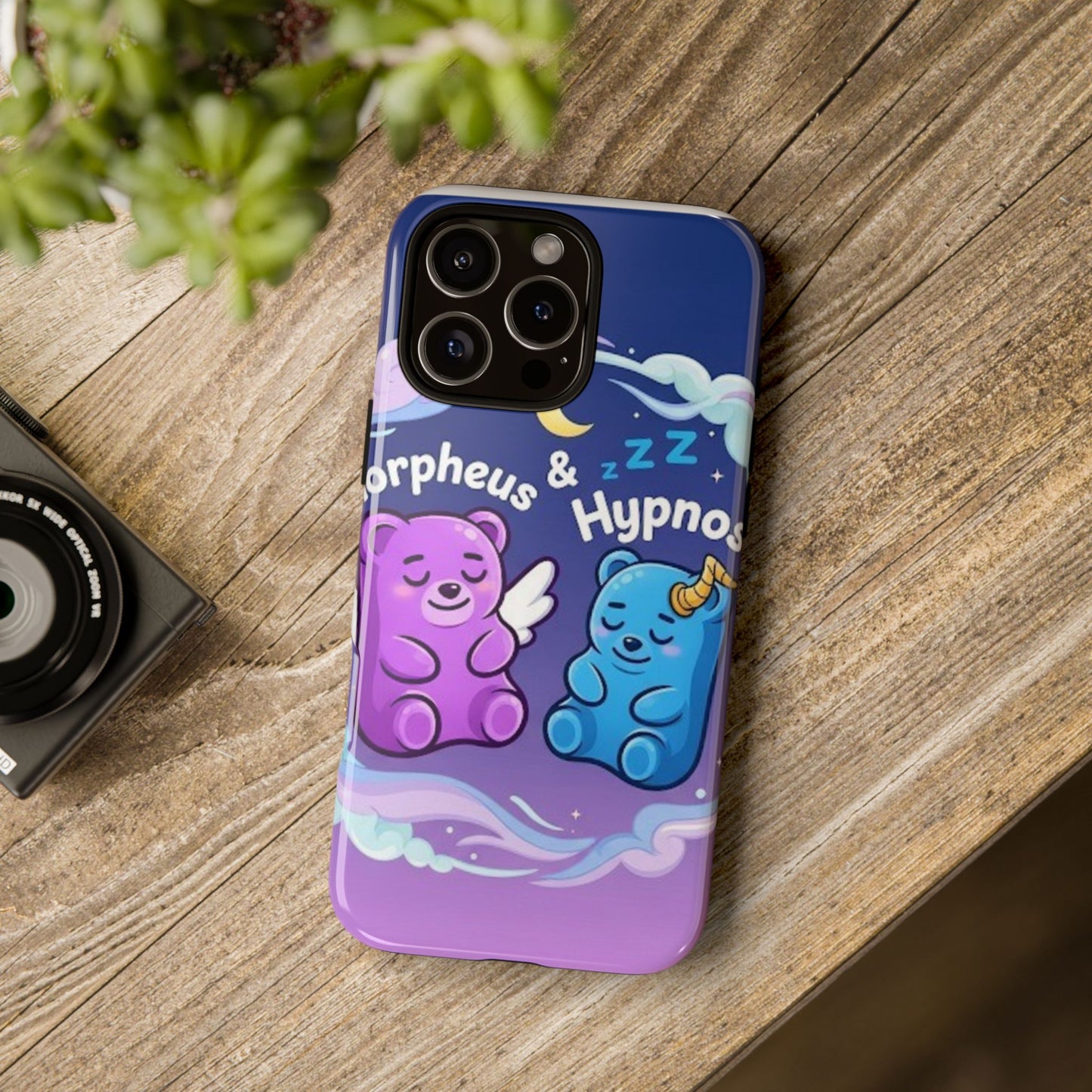 Cute Bear Phone Case with Orpheus & Hypnos Design