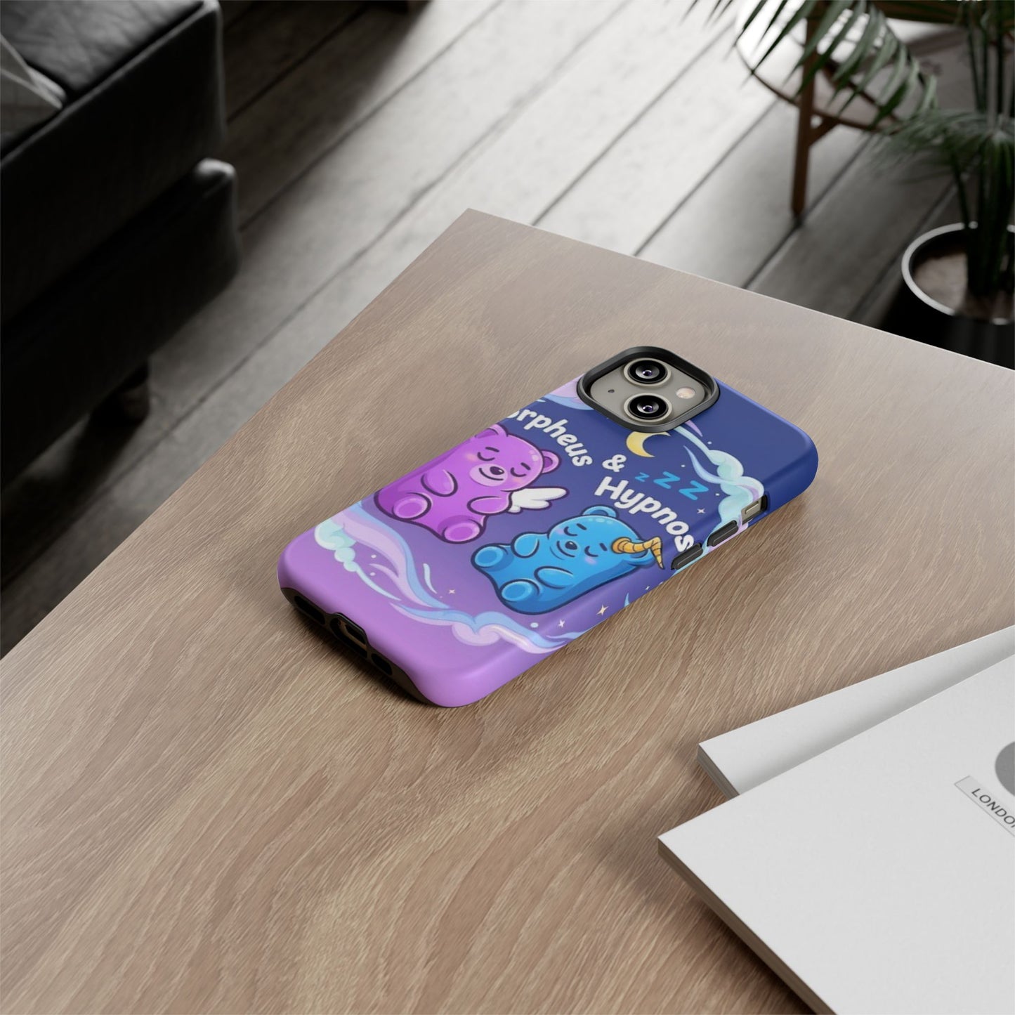Cute Bear Phone Case with Orpheus & Hypnos Design
