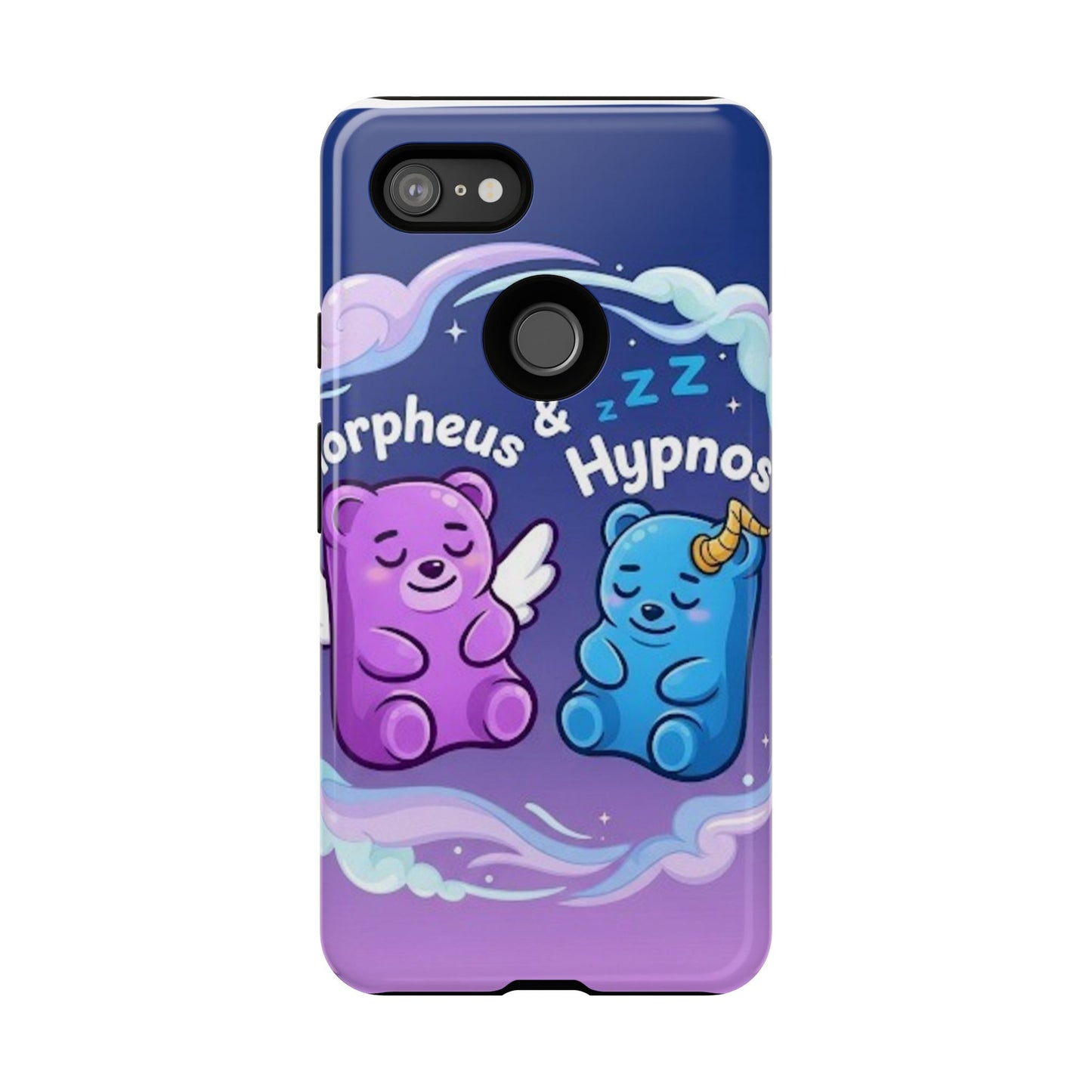 Cute Bear Phone Case with Orpheus & Hypnos Design