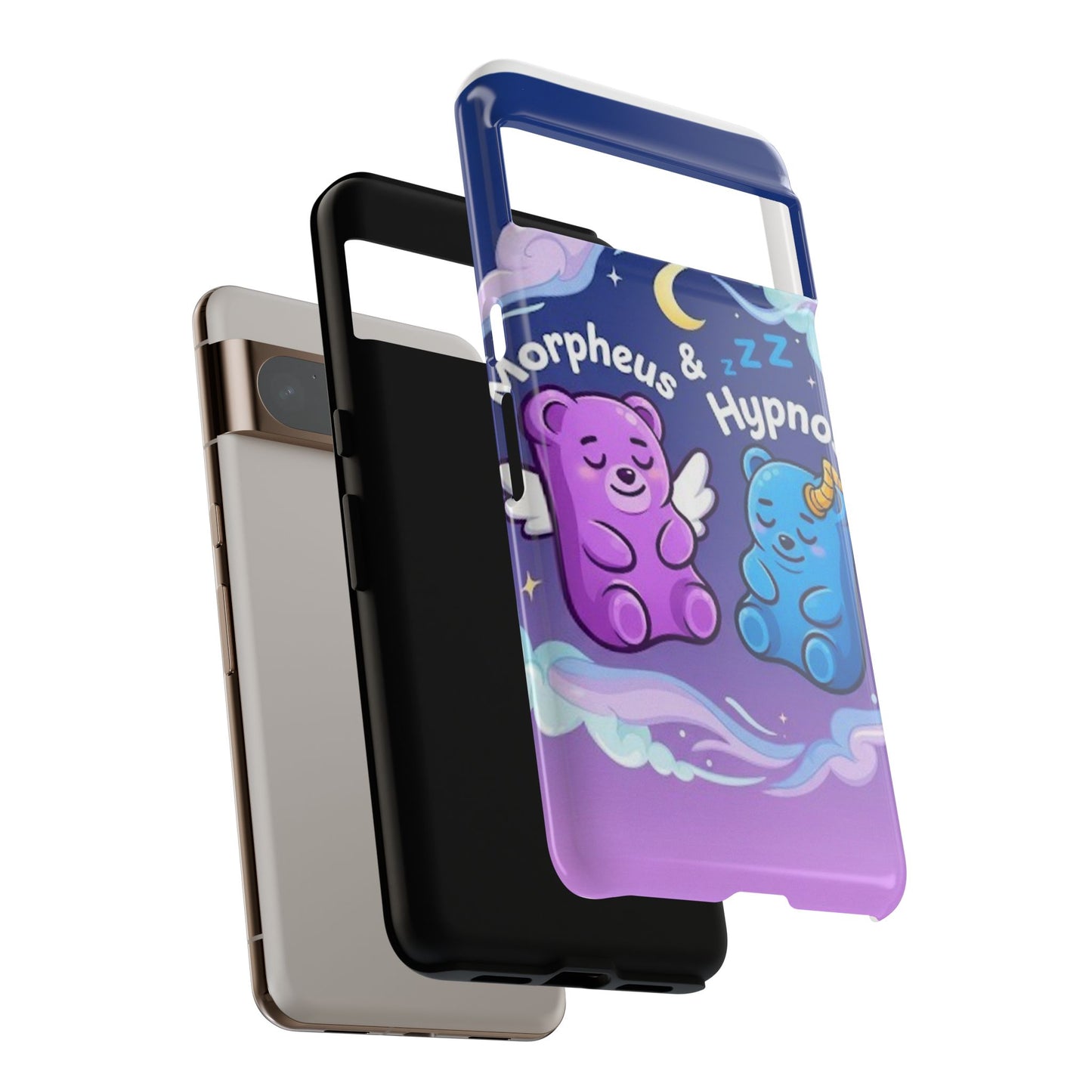 Cute Bear Phone Case with Orpheus & Hypnos Design
