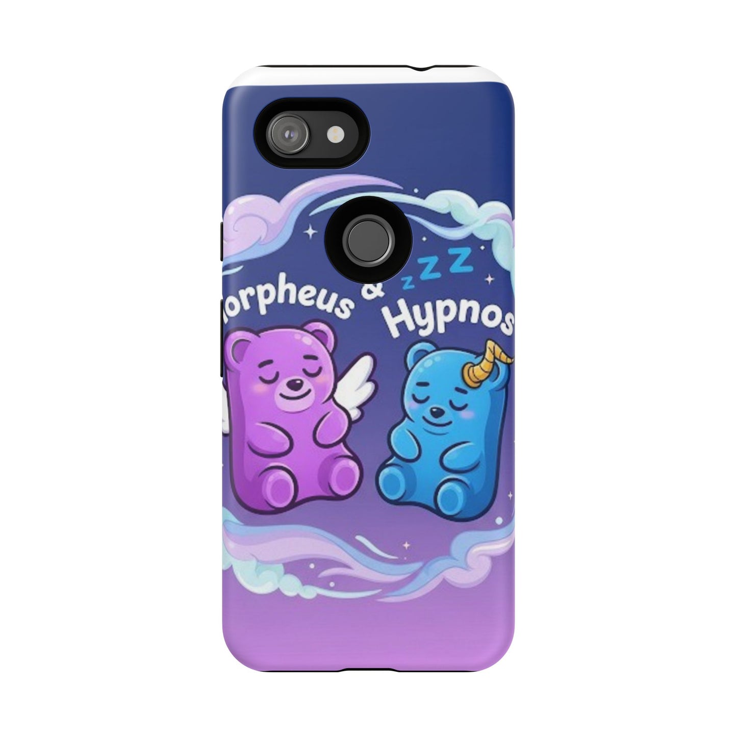 Cute Bear Phone Case with Orpheus & Hypnos Design