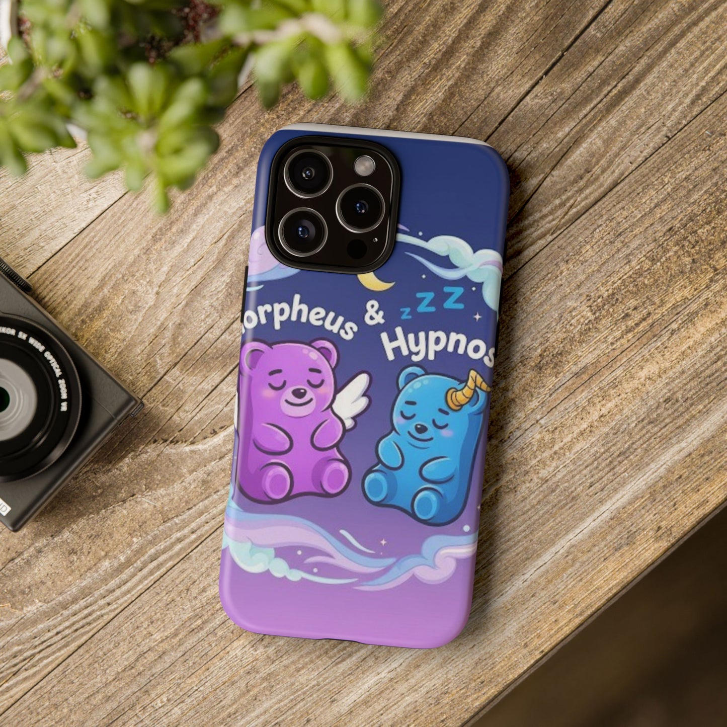 Cute Bear Phone Case with Orpheus & Hypnos Design