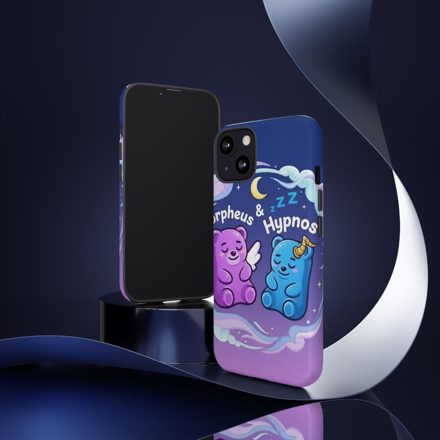 Cute Bear Phone Case with Orpheus & Hypnos Design