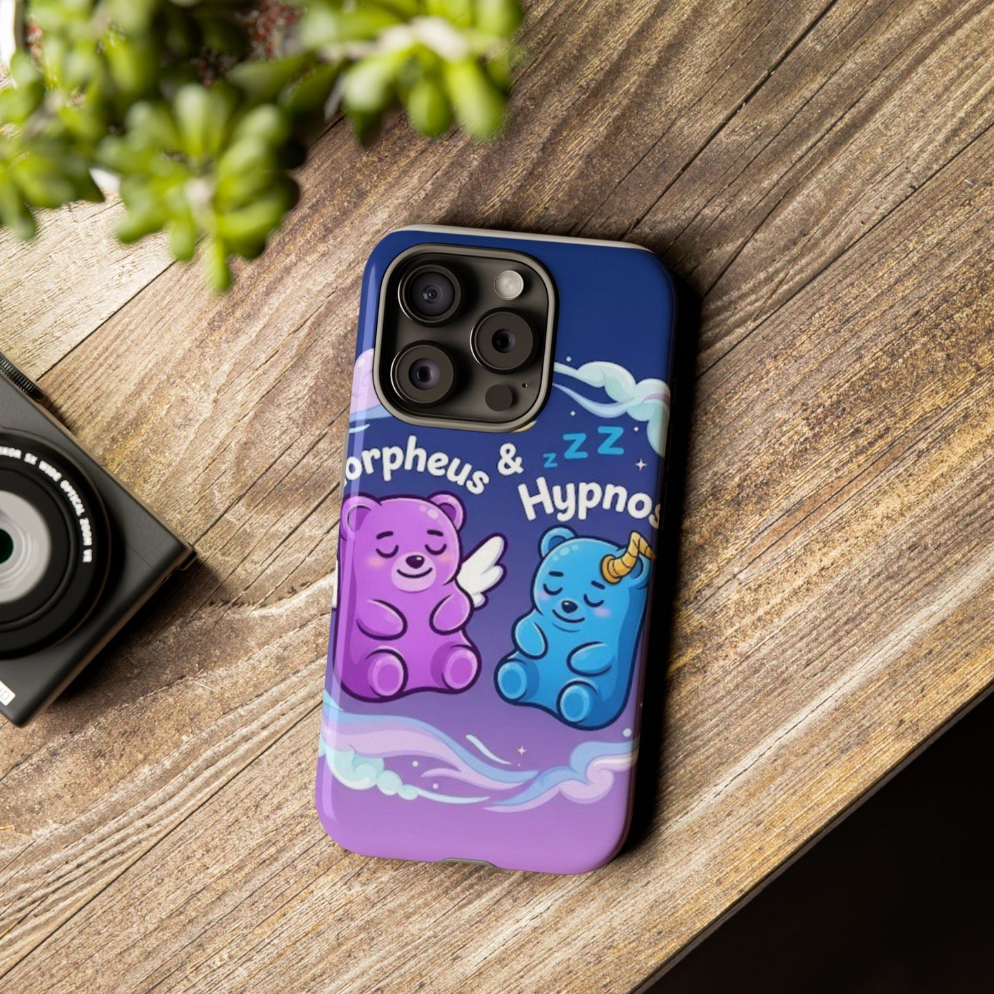 Cute Bear Phone Case with Orpheus & Hypnos Design