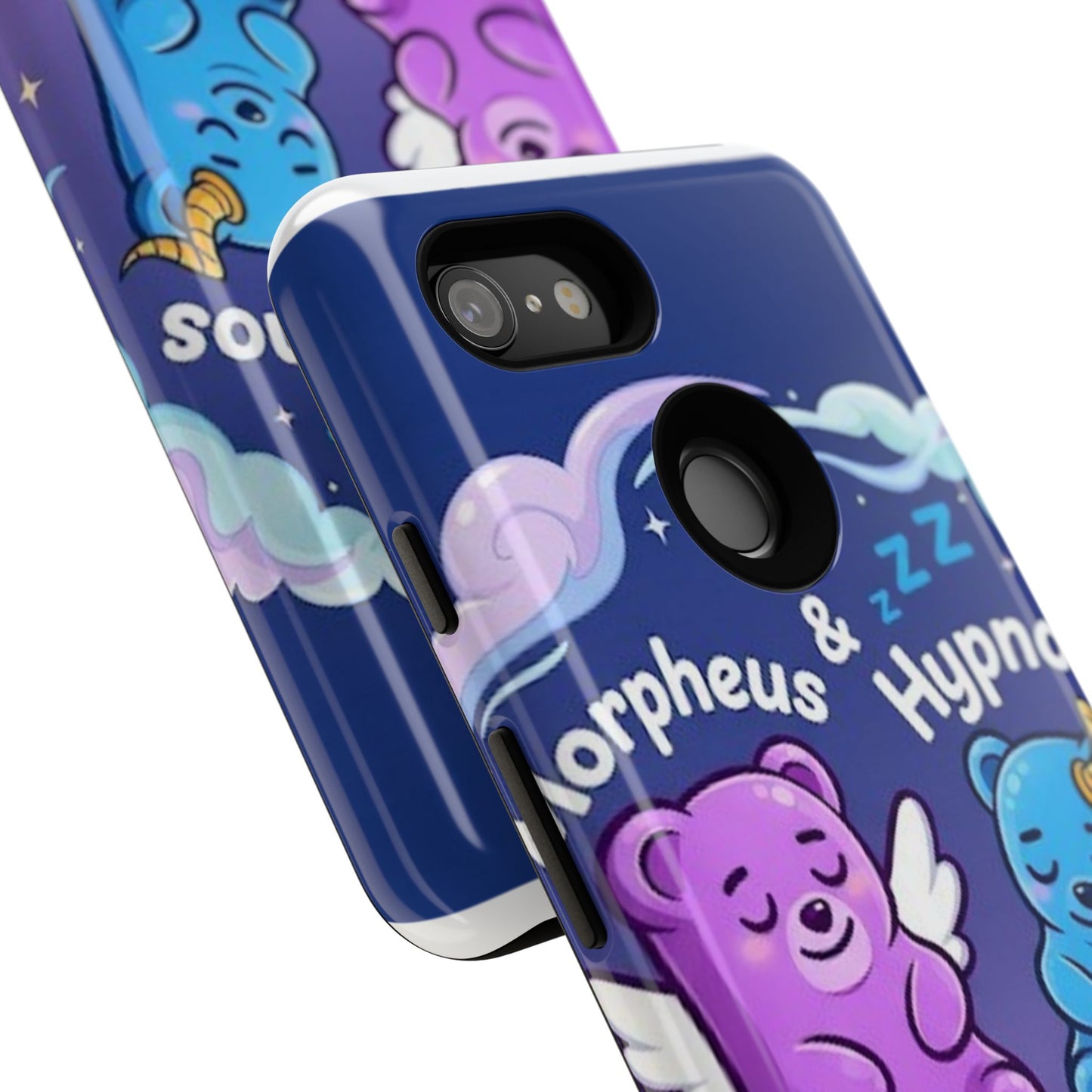 Cute Bear Phone Case with Orpheus & Hypnos Design