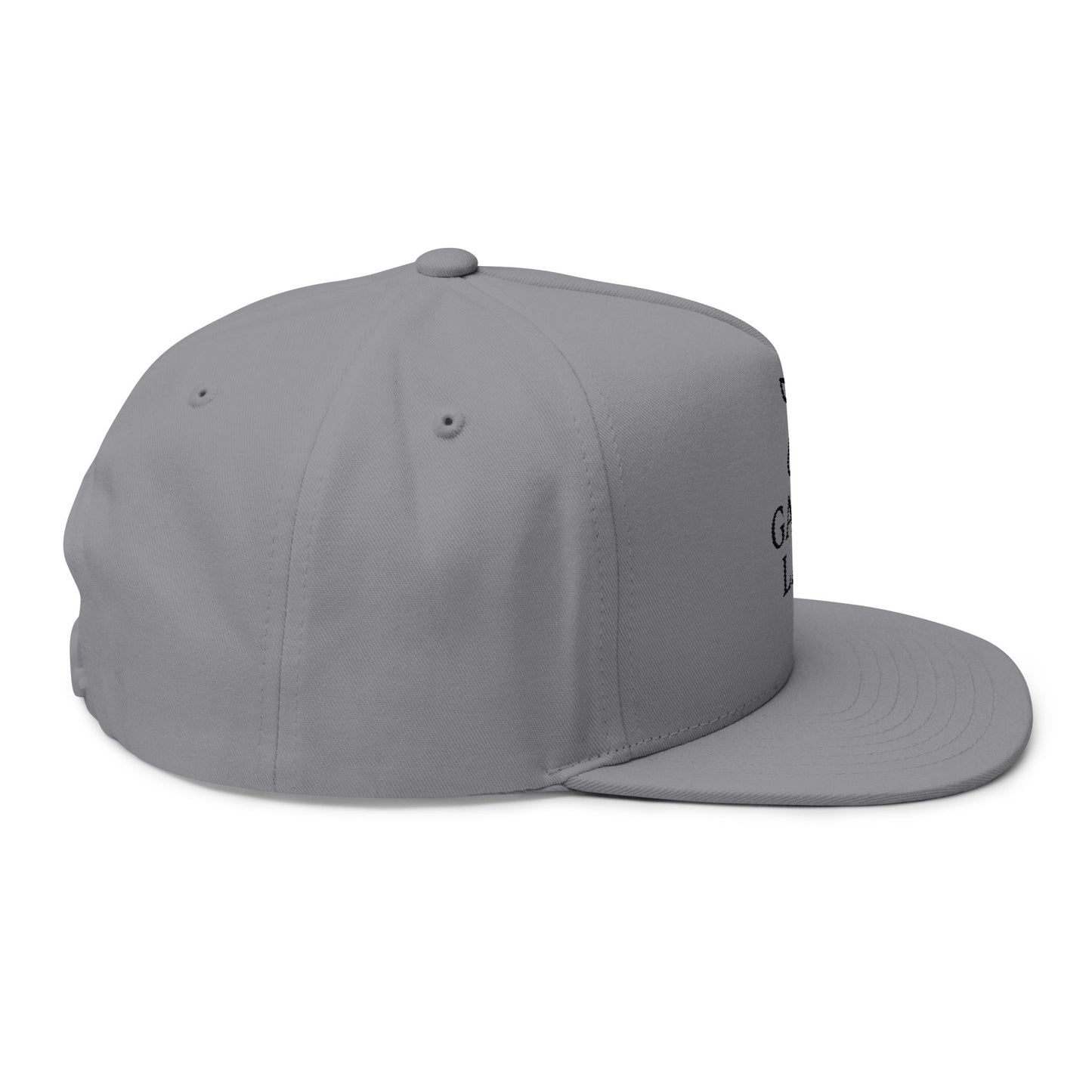 Custom Embroidered Flat Bill Cap