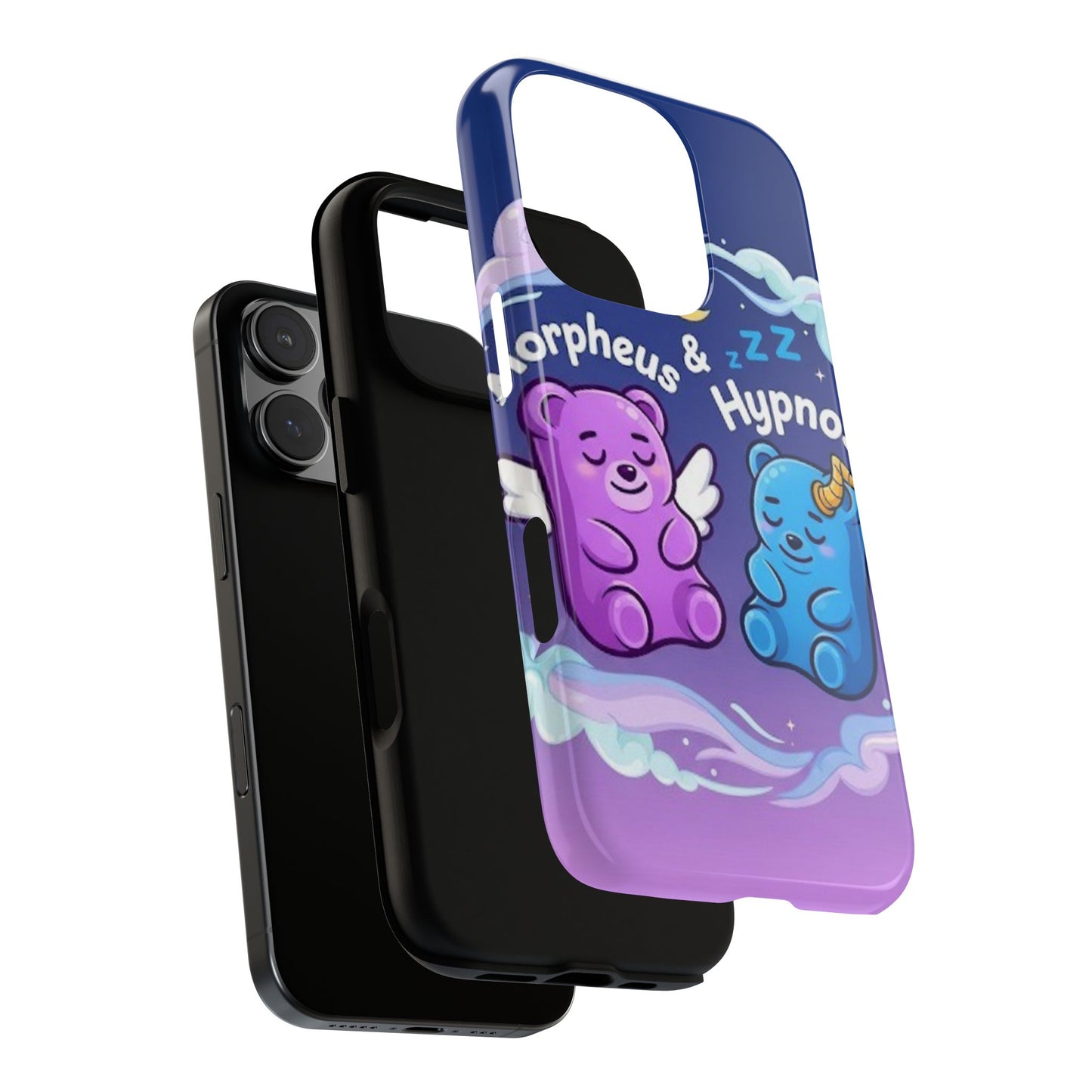 Cute Bear Phone Case with Orpheus & Hypnos Design