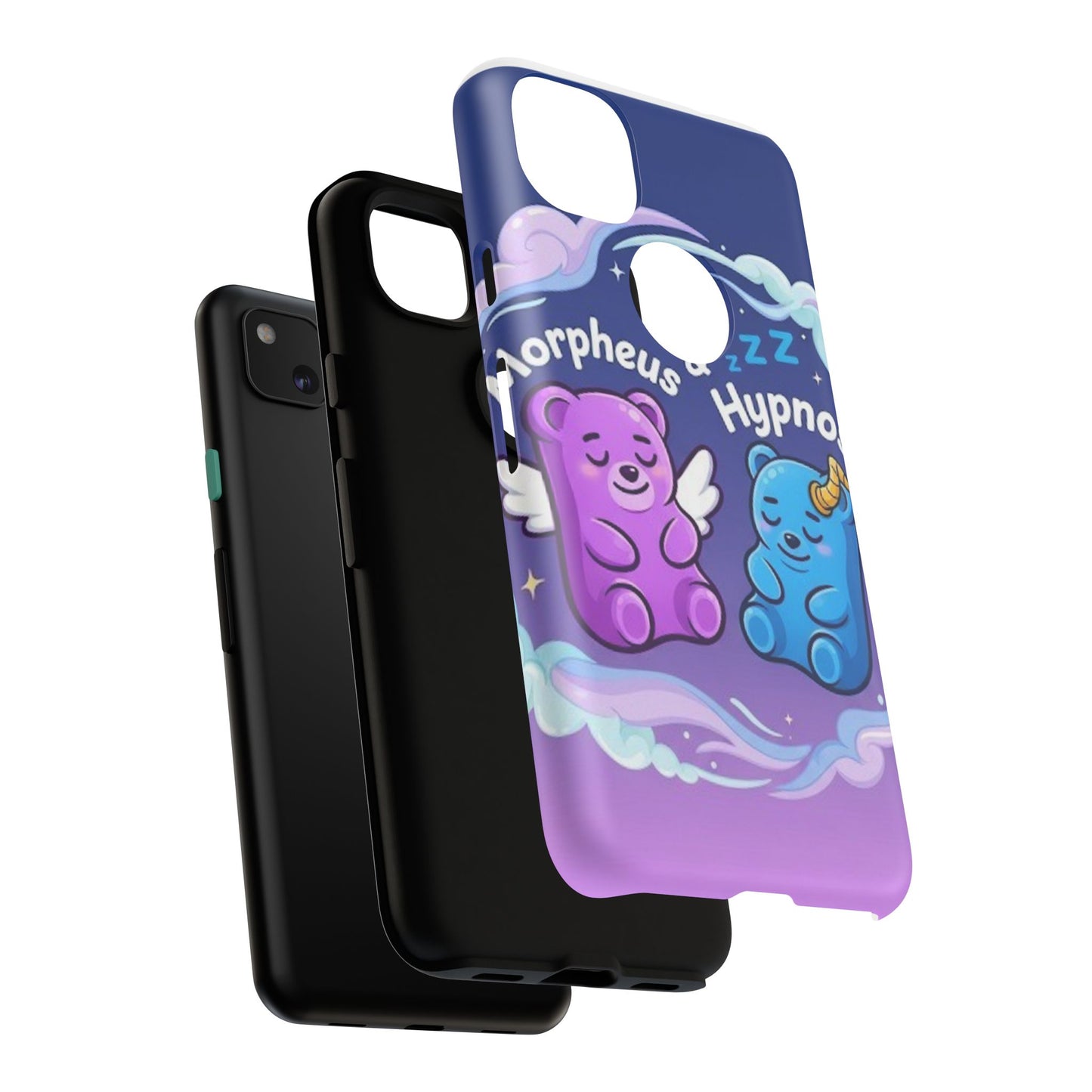 Cute Bear Phone Case with Orpheus & Hypnos Design