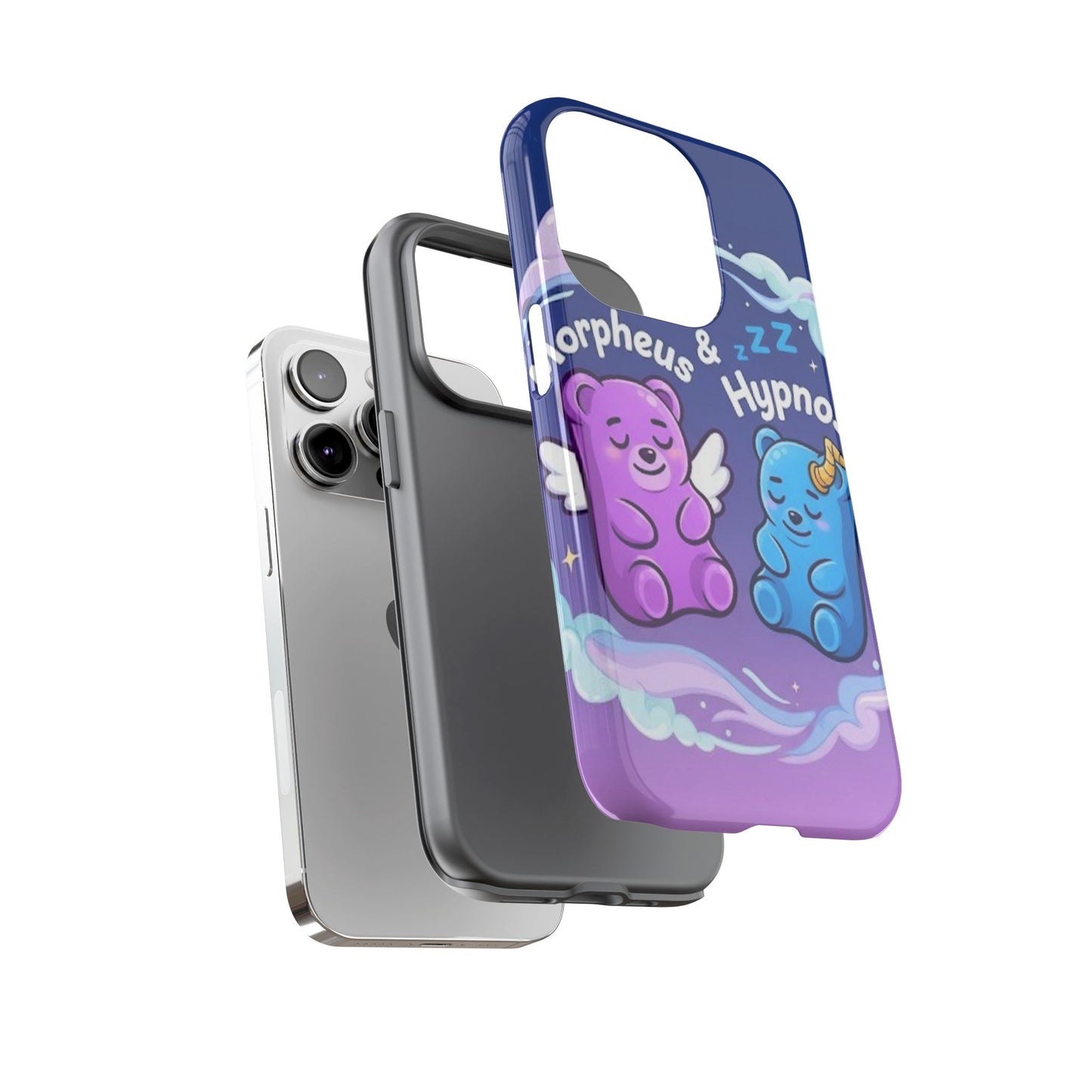 Cute Bear Phone Case with Orpheus & Hypnos Design