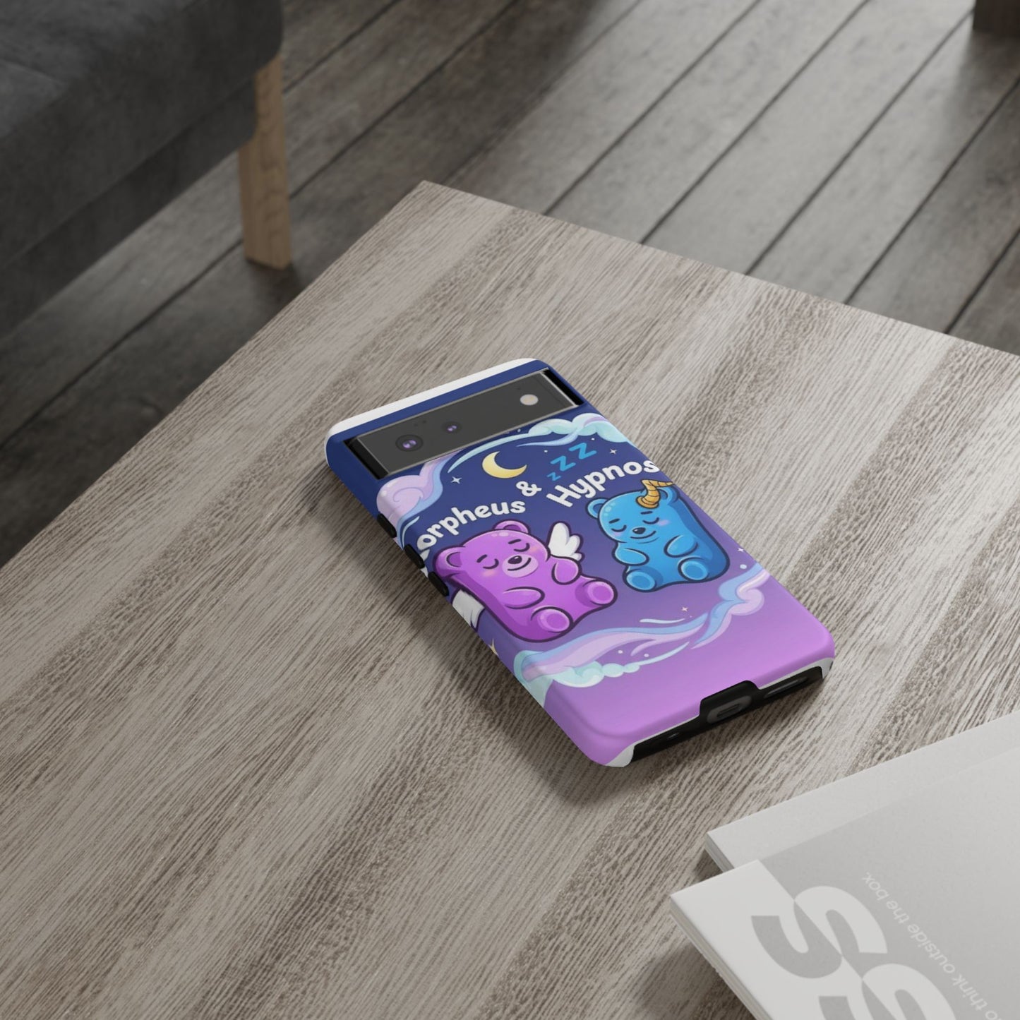 Cute Bear Phone Case with Orpheus & Hypnos Design
