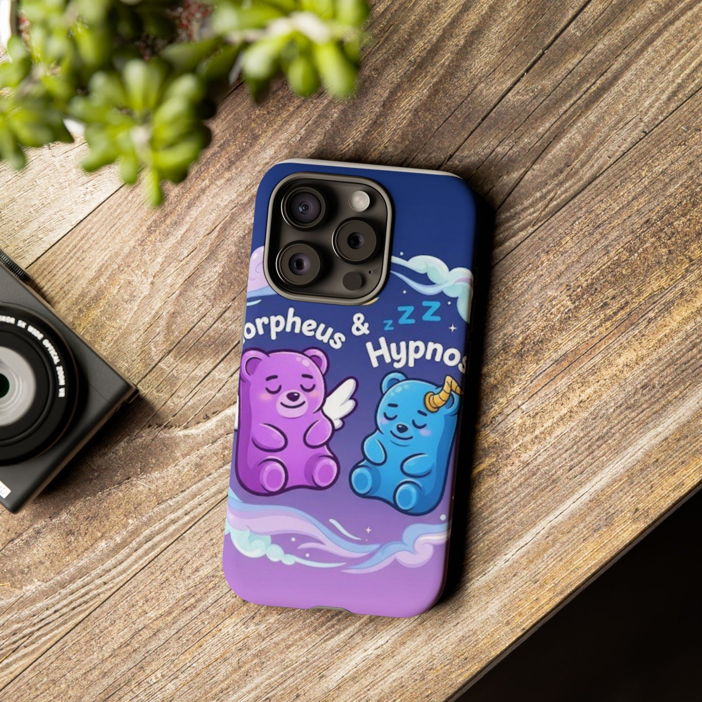 Cute Bear Phone Case with Orpheus & Hypnos Design