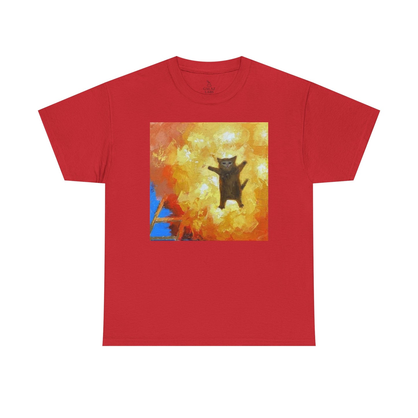 Cat Explosion Unisex Heavy Cotton Tee