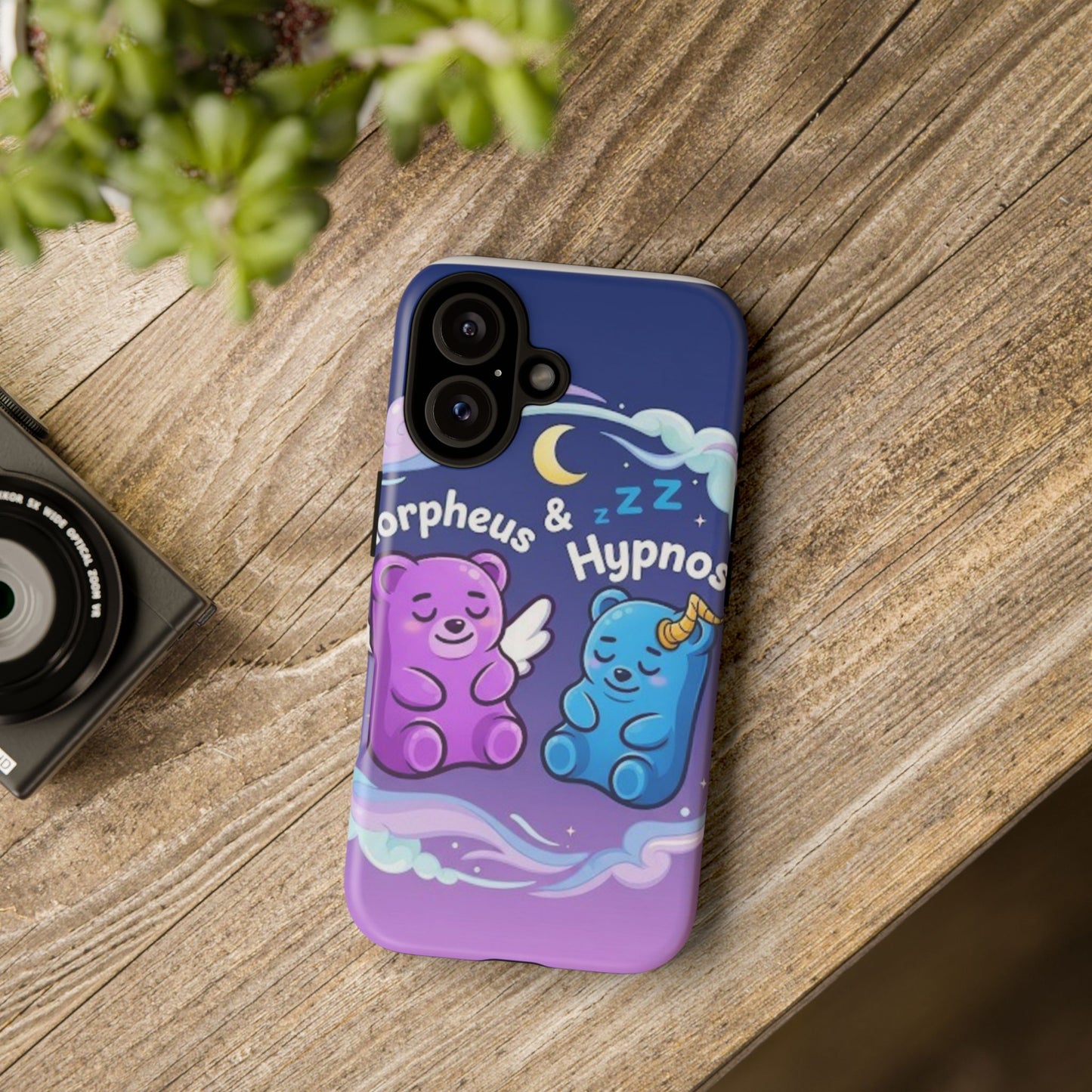 Cute Bear Phone Case with Orpheus & Hypnos Design