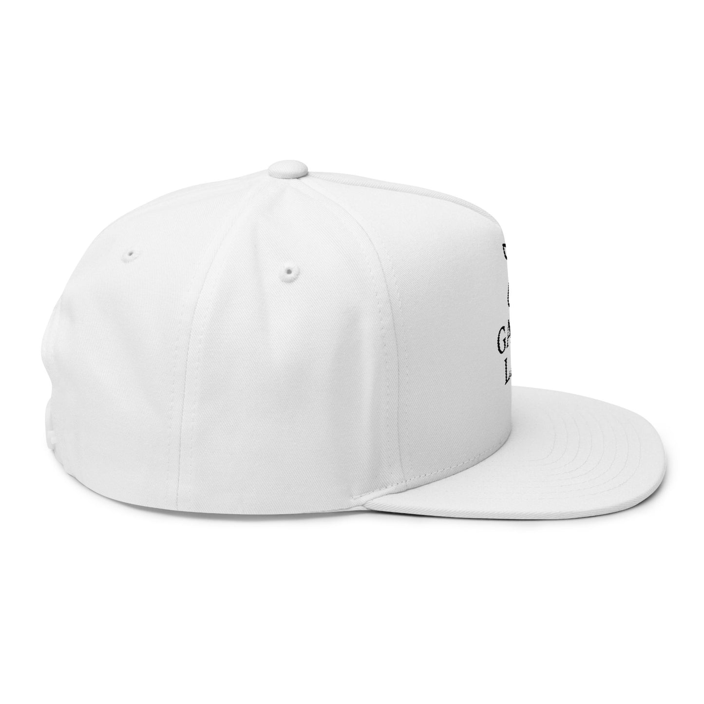 Custom Embroidered Flat Bill Cap