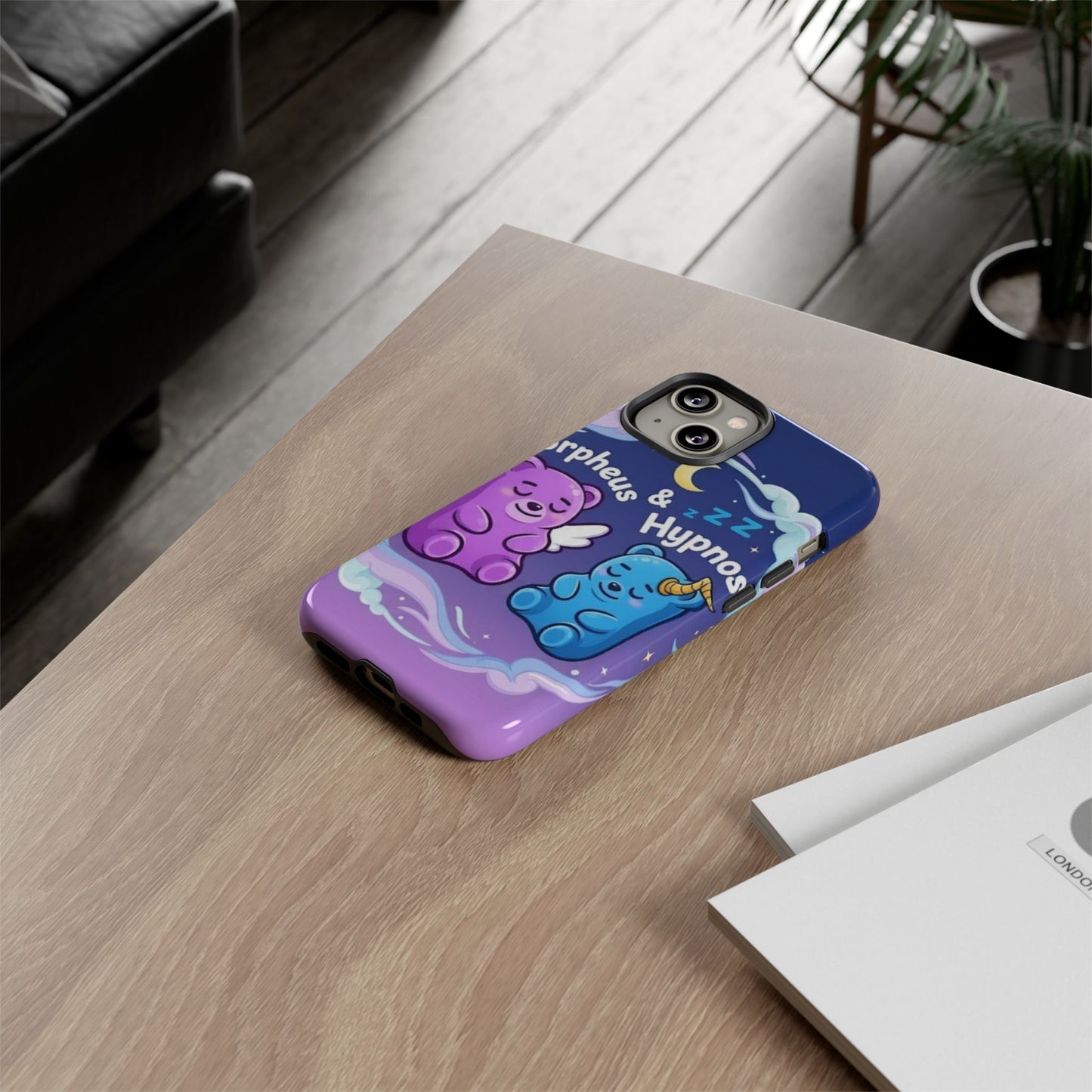 Cute Bear Phone Case with Orpheus & Hypnos Design