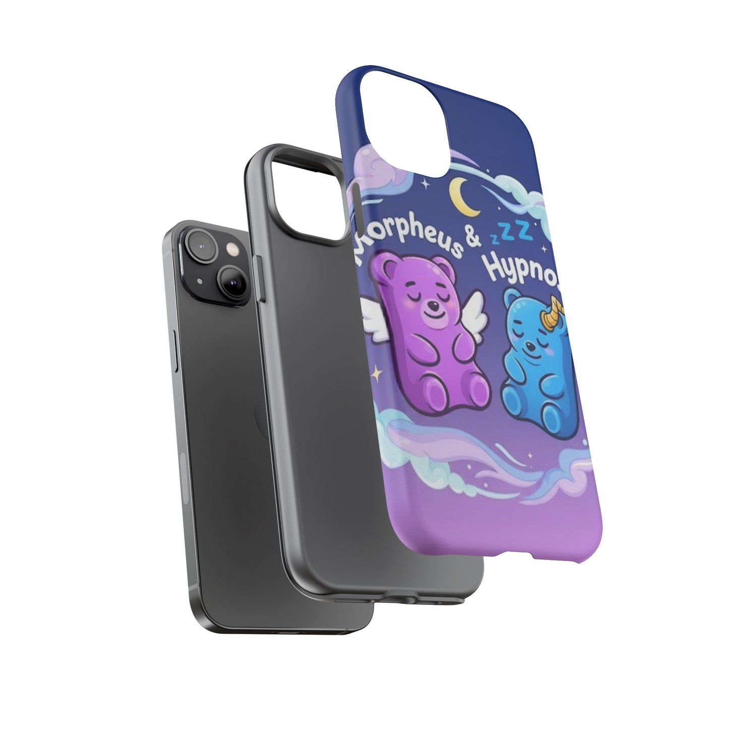 Cute Bear Phone Case with Orpheus & Hypnos Design
