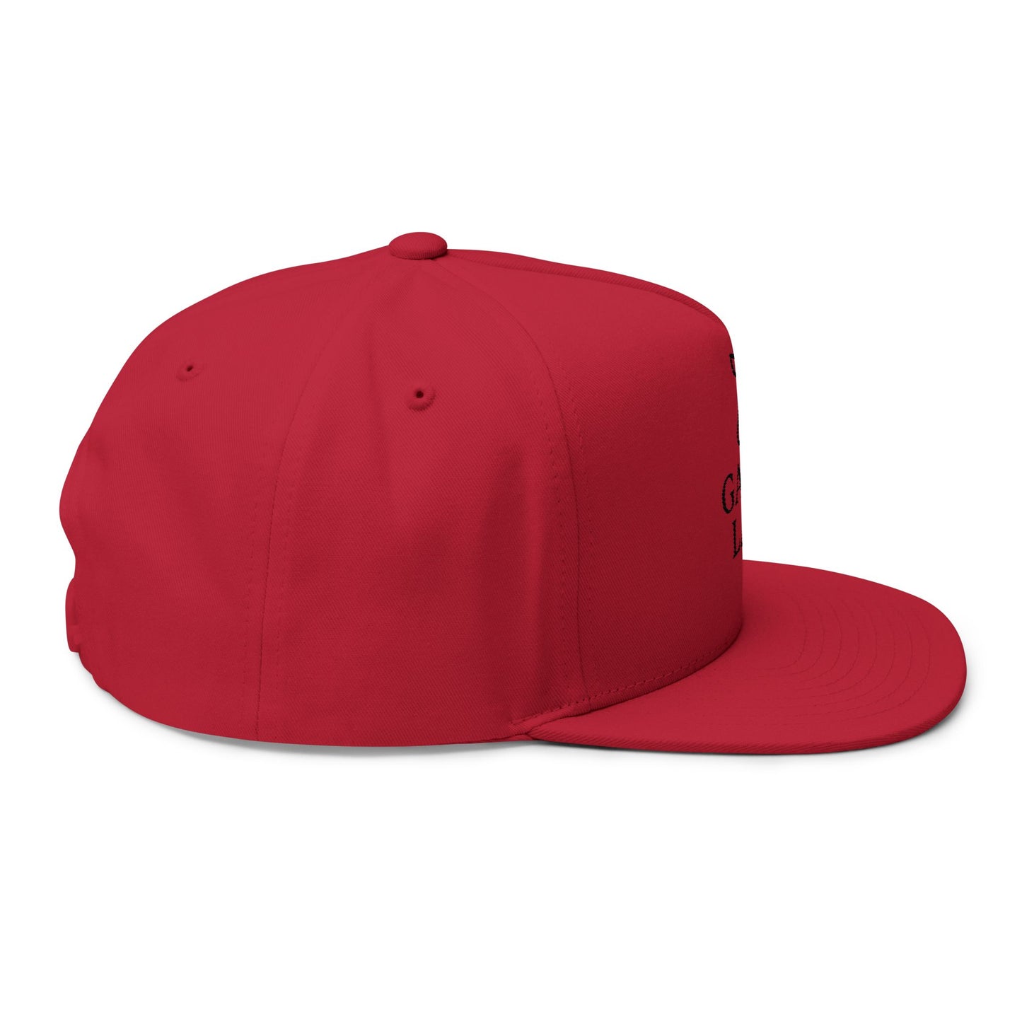Custom Embroidered Flat Bill Cap