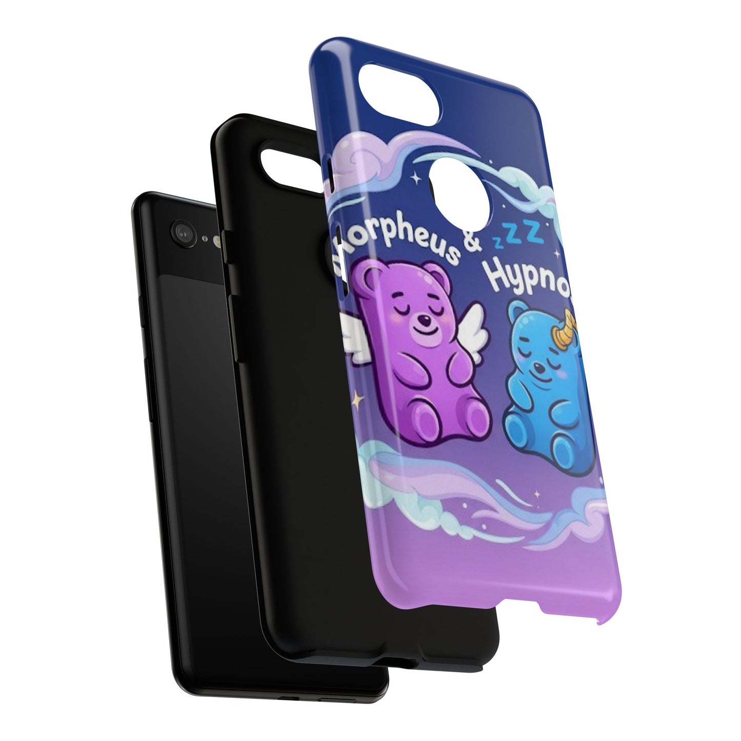 Cute Bear Phone Case with Orpheus & Hypnos Design