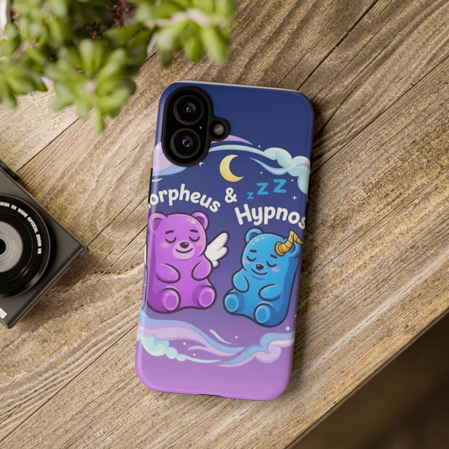 Cute Bear Phone Case with Orpheus & Hypnos Design