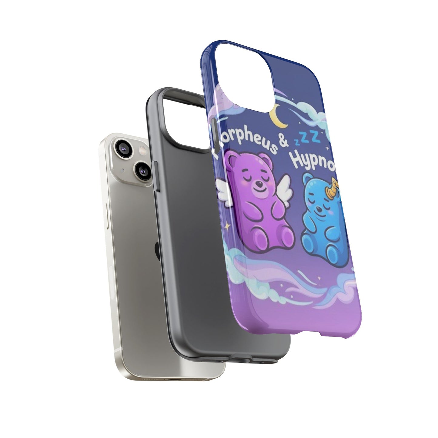 Cute Bear Phone Case with Orpheus & Hypnos Design